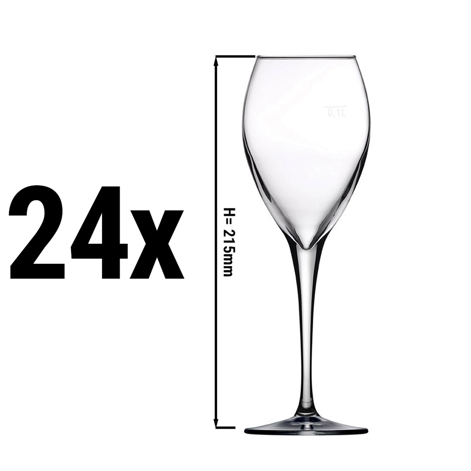 SEOUL rose glass 260mm (set of 6)