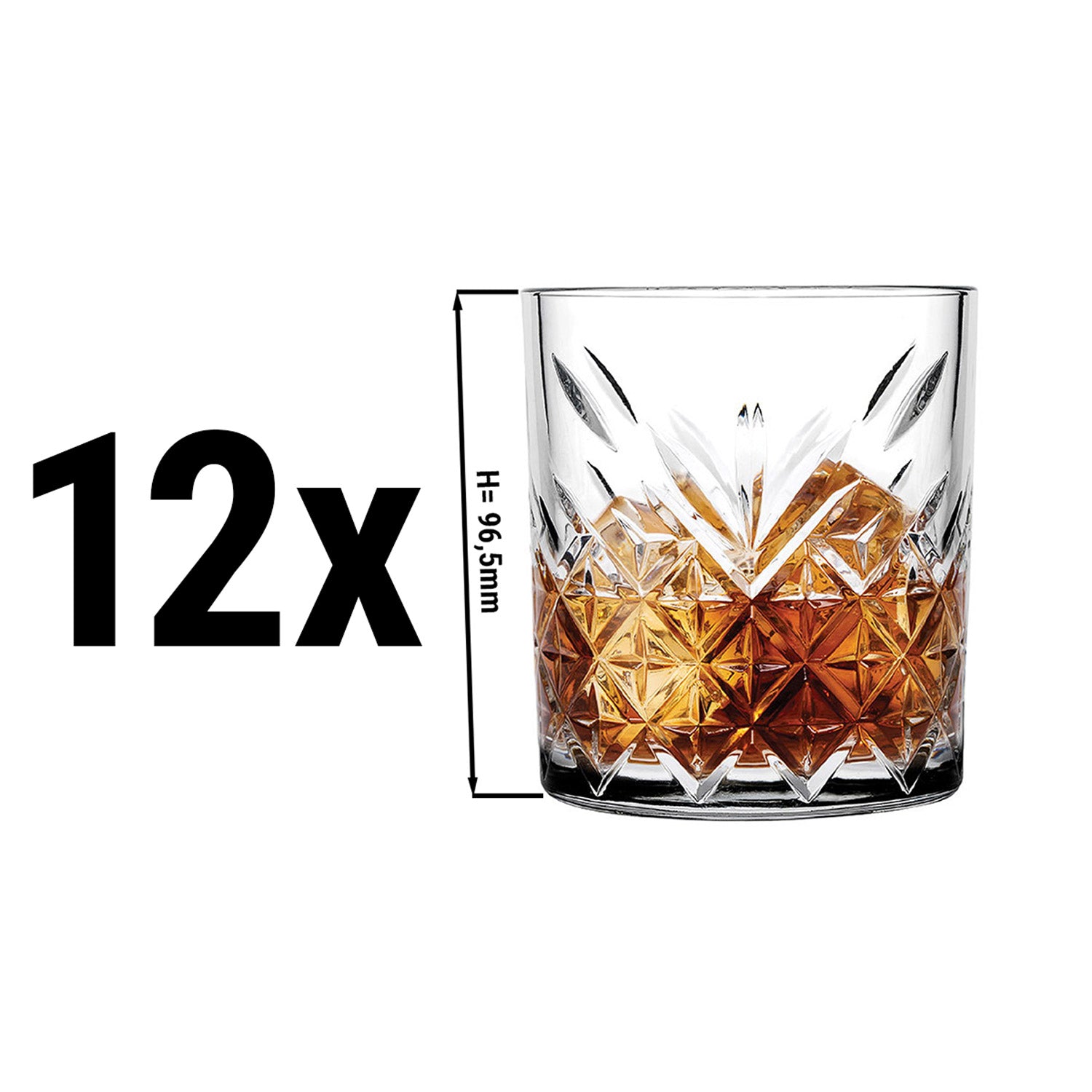 (6 броя) MOSCOW - чаша за уиски - 345 куб.см