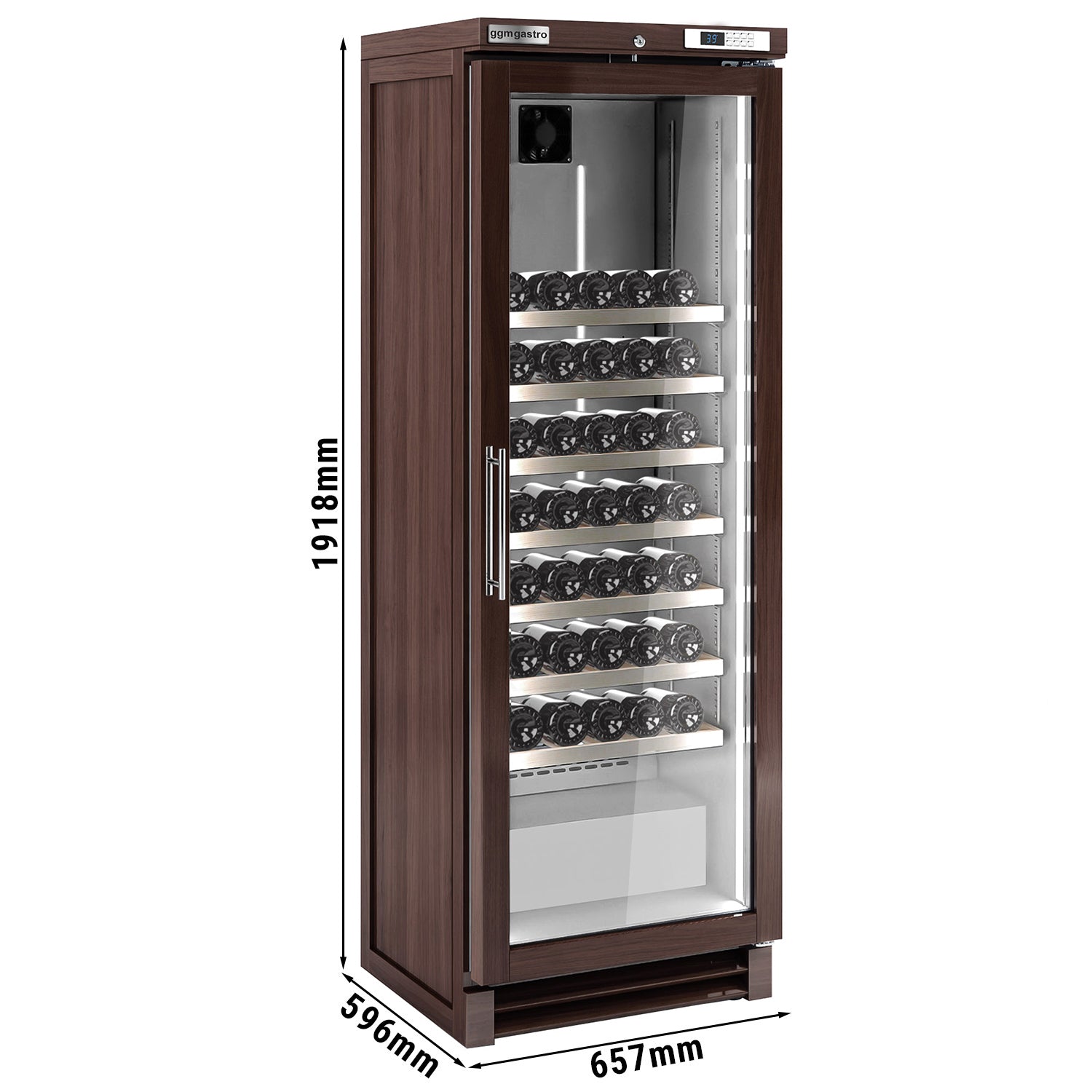 Хладилник за вино 350 литра - с 1 стъклена врата