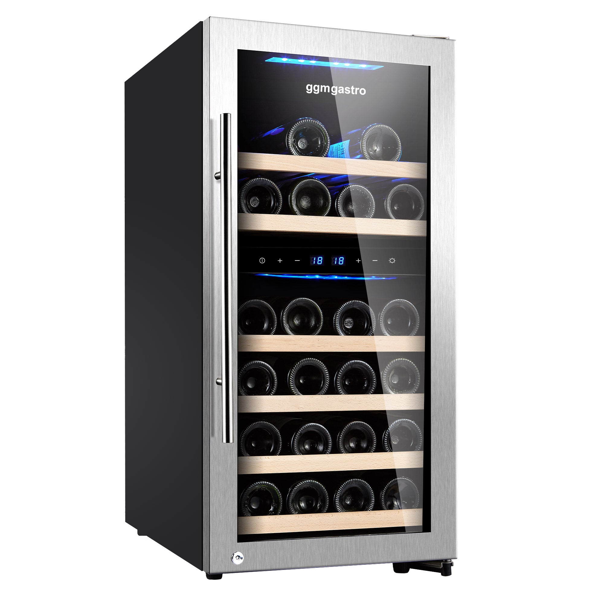 Wine refrigerator - 2 climate zones - 89 liters - max. 33 bottles