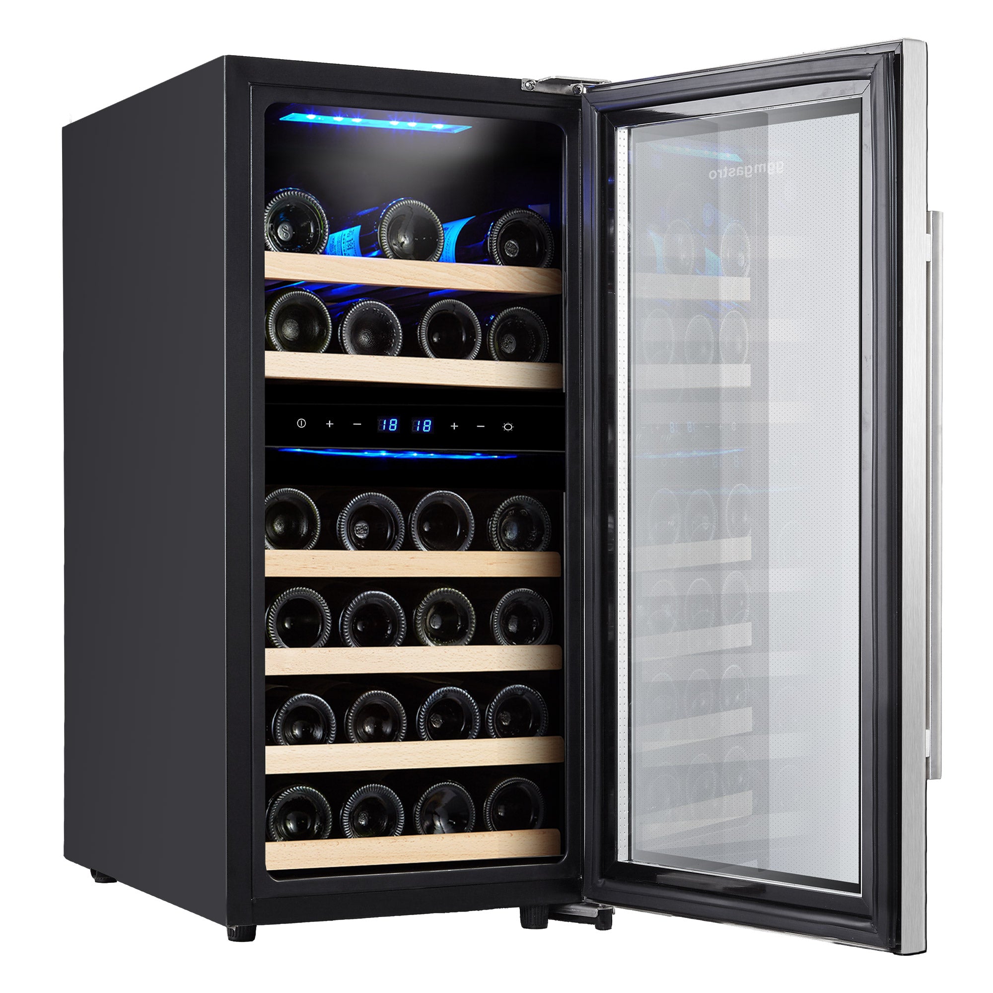 Wine refrigerator - 2 climate zones - 89 liters - max. 33 bottles