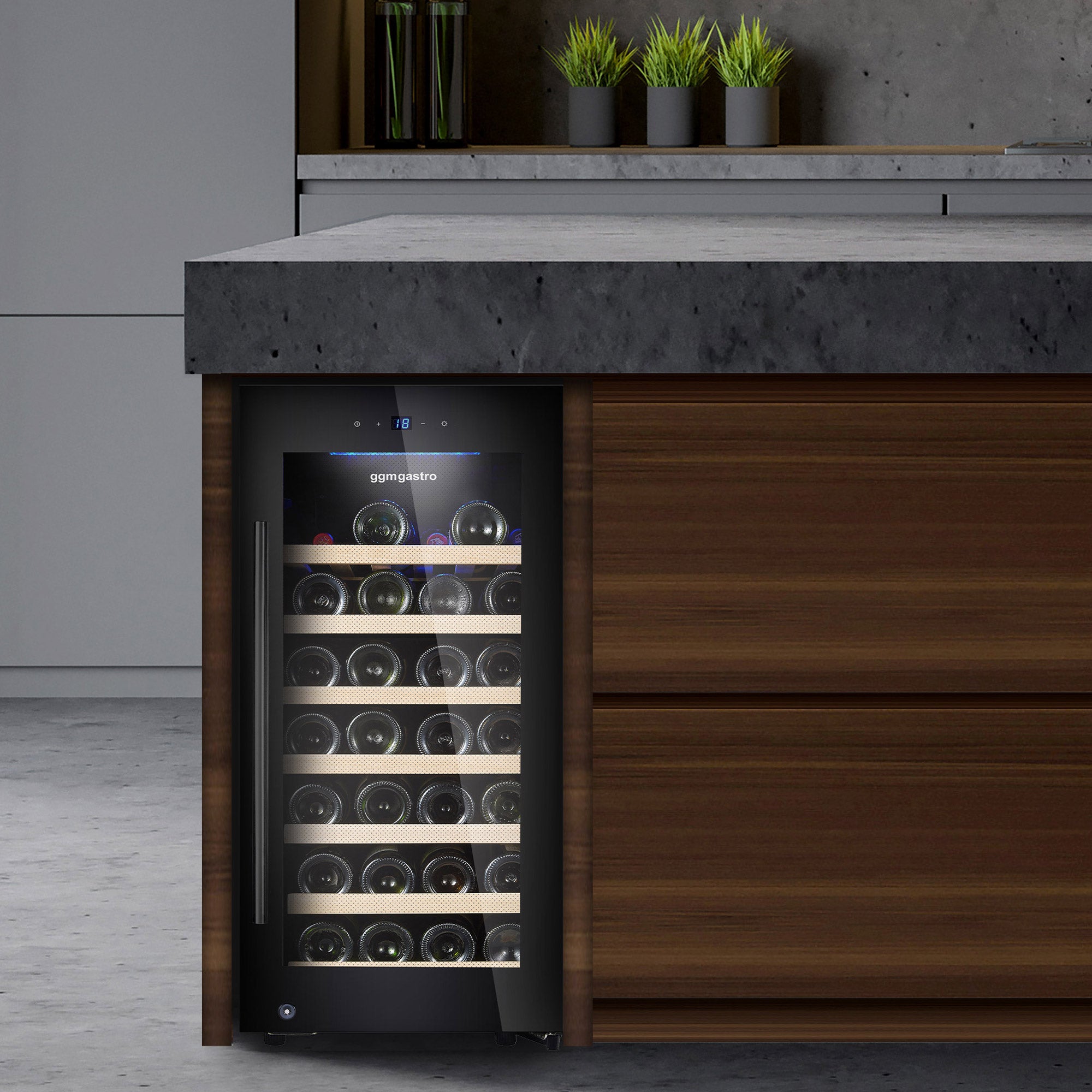 Хладилник за вино - 1 климатична зона - 76 литра - макс. 29 бутилки