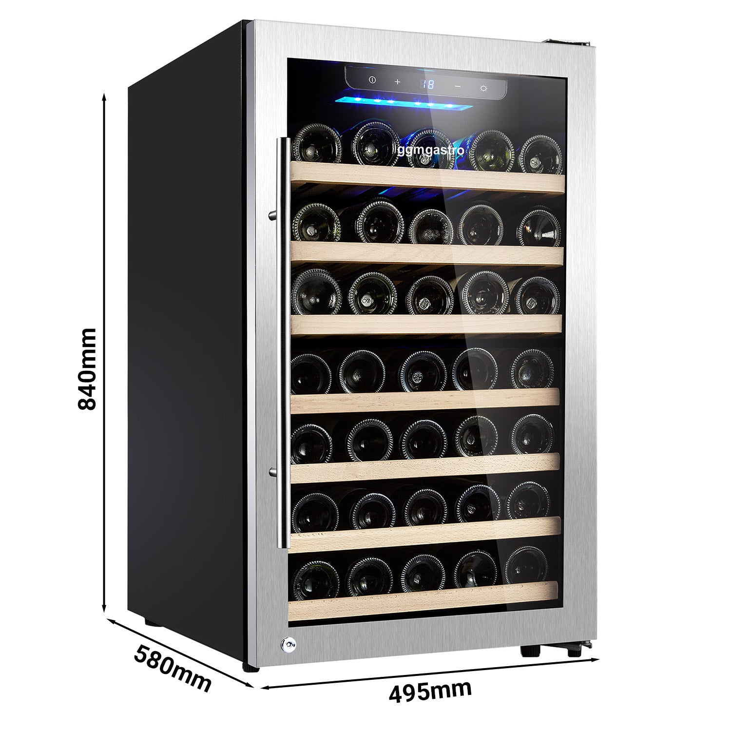 Хладилник за вино - 1 климатична зона - 120 литра - макс. 52 бутилки