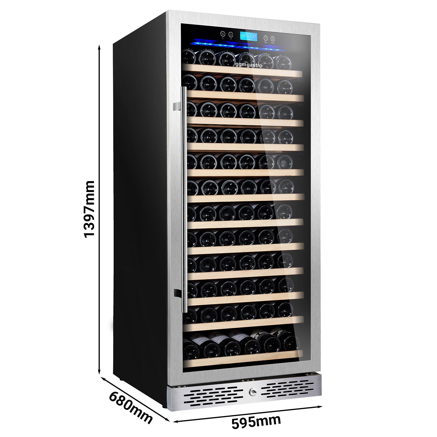 Хладилник за вино - 1 климатична зона - 322 литра - макс. 127 бутилки
