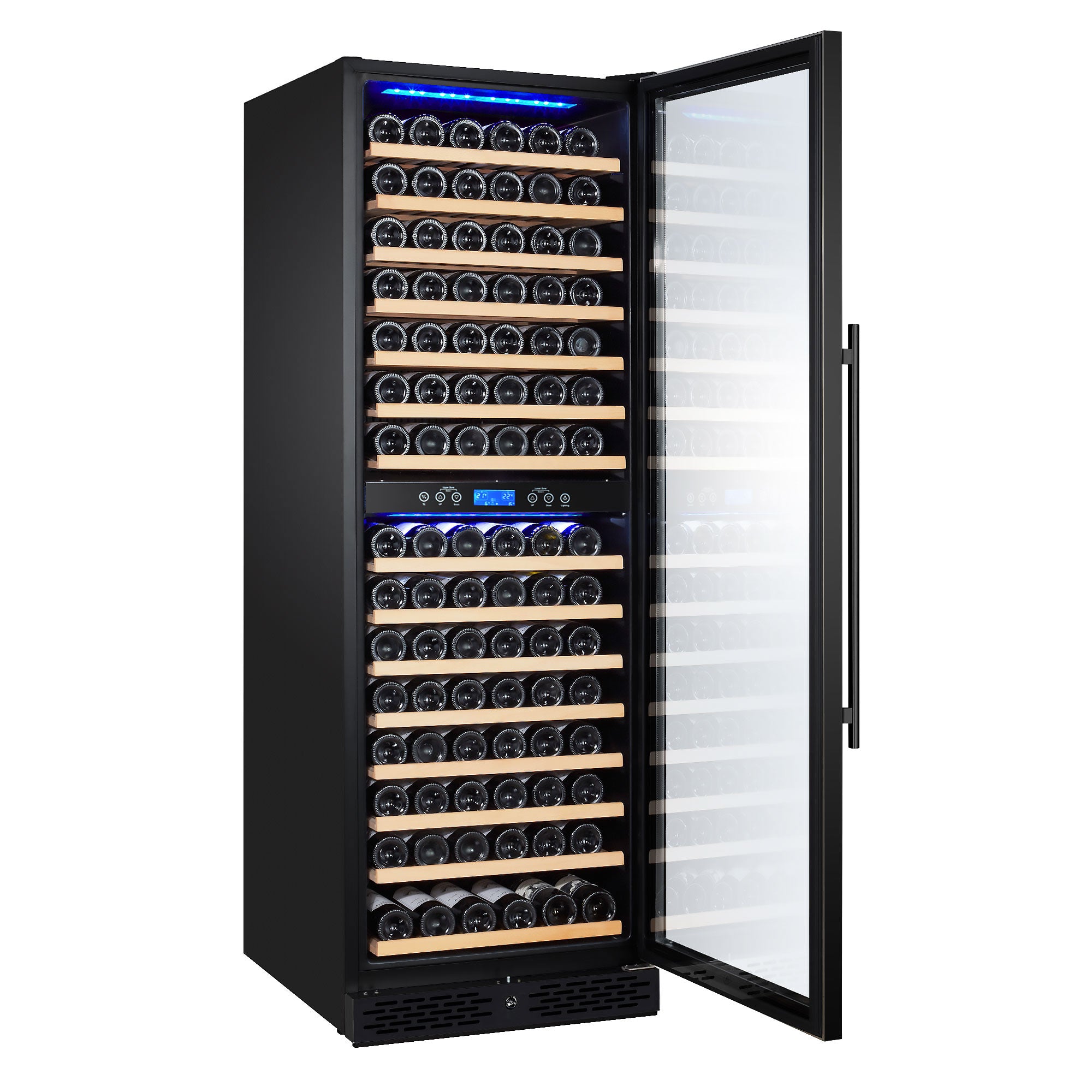 Wine refrigerator - 410 liters - black / with 2 climate zones