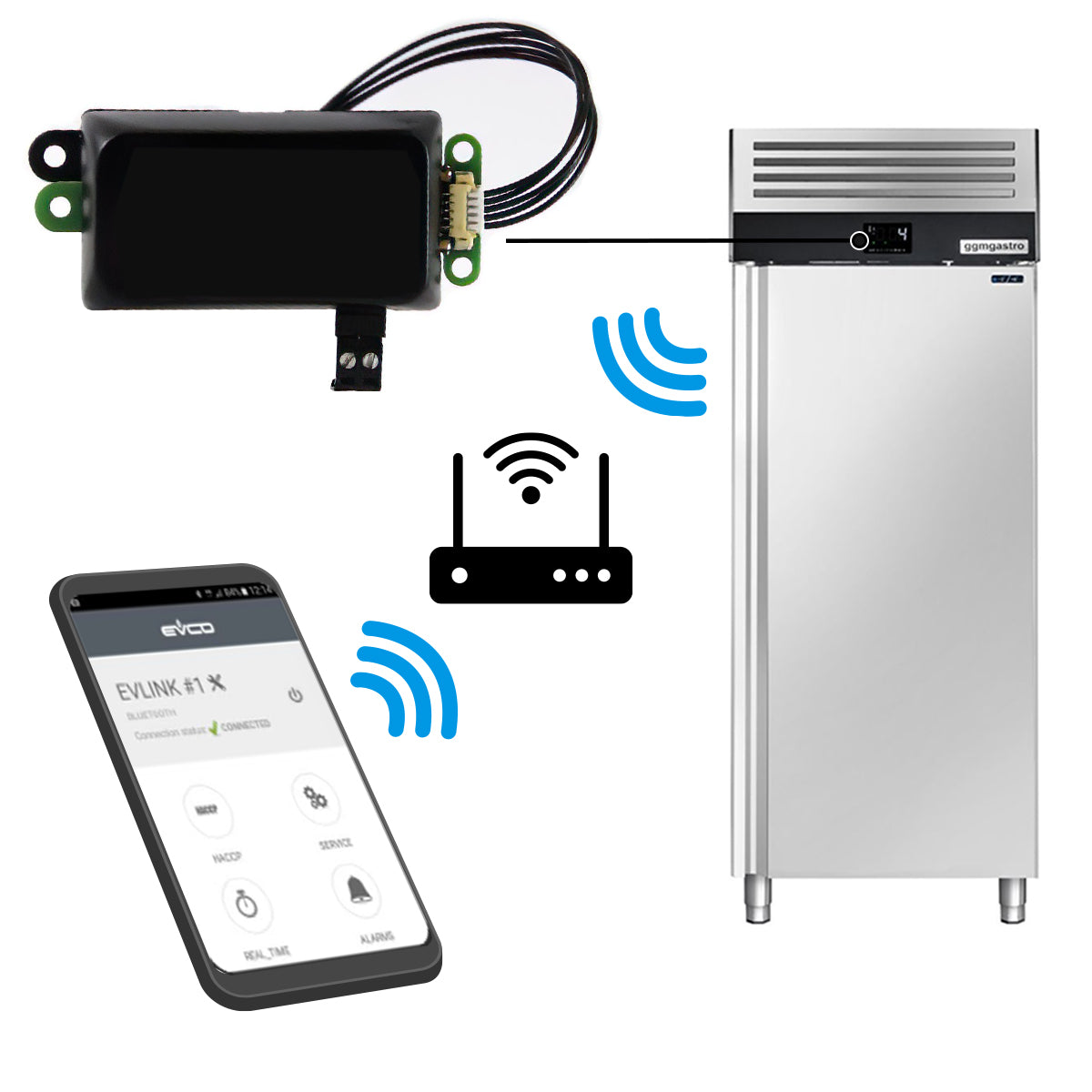 Wi-Fi control for refrigerators and freezers