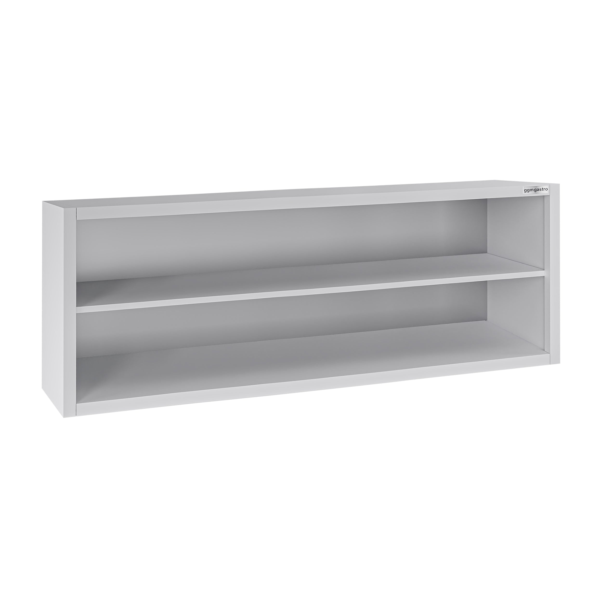 ECO stainless steel wall cabinet - 2.0 m - without sliding door - height 0.65 m