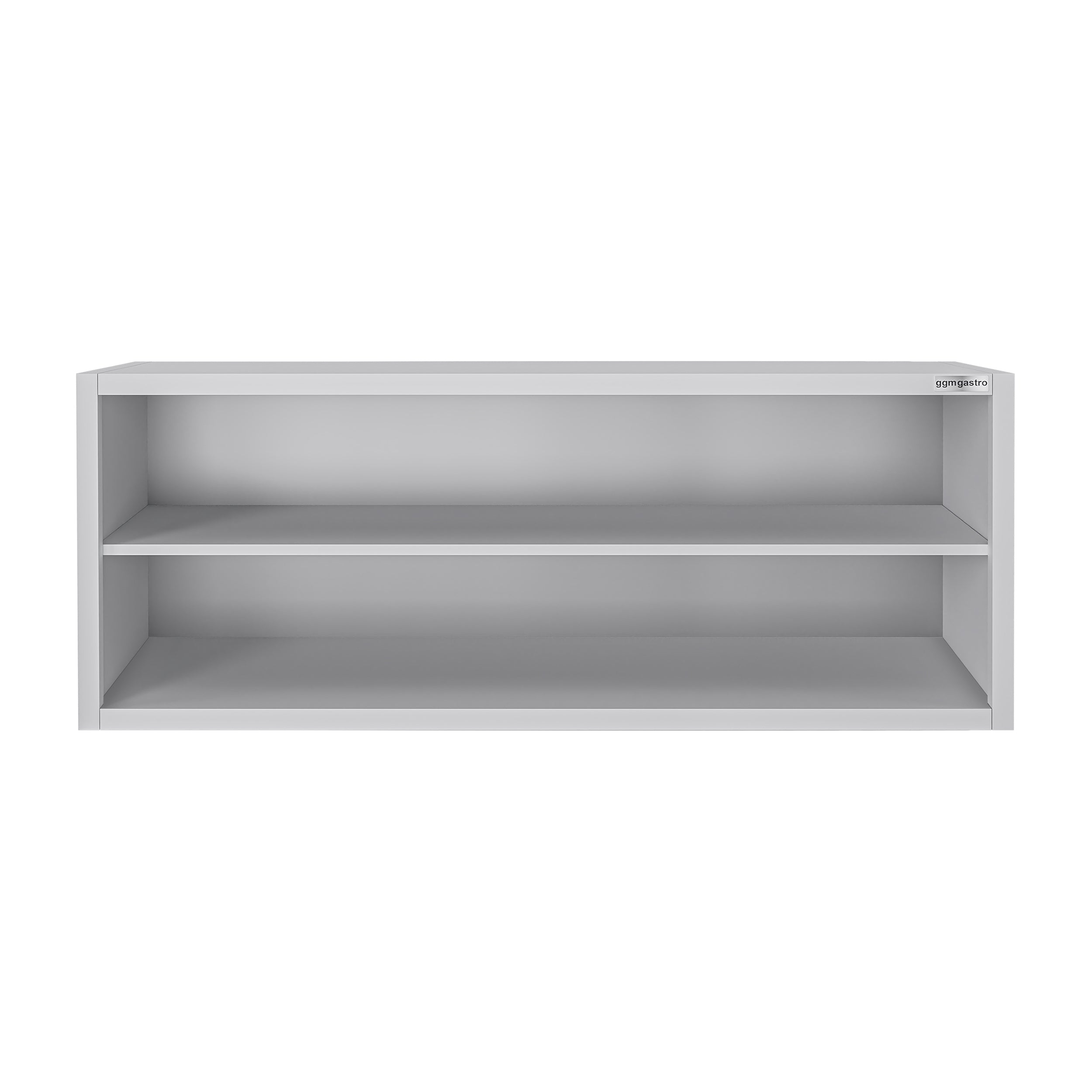 ECO stainless steel wall cabinet - 2.0 m - without sliding door - height 0.65 m