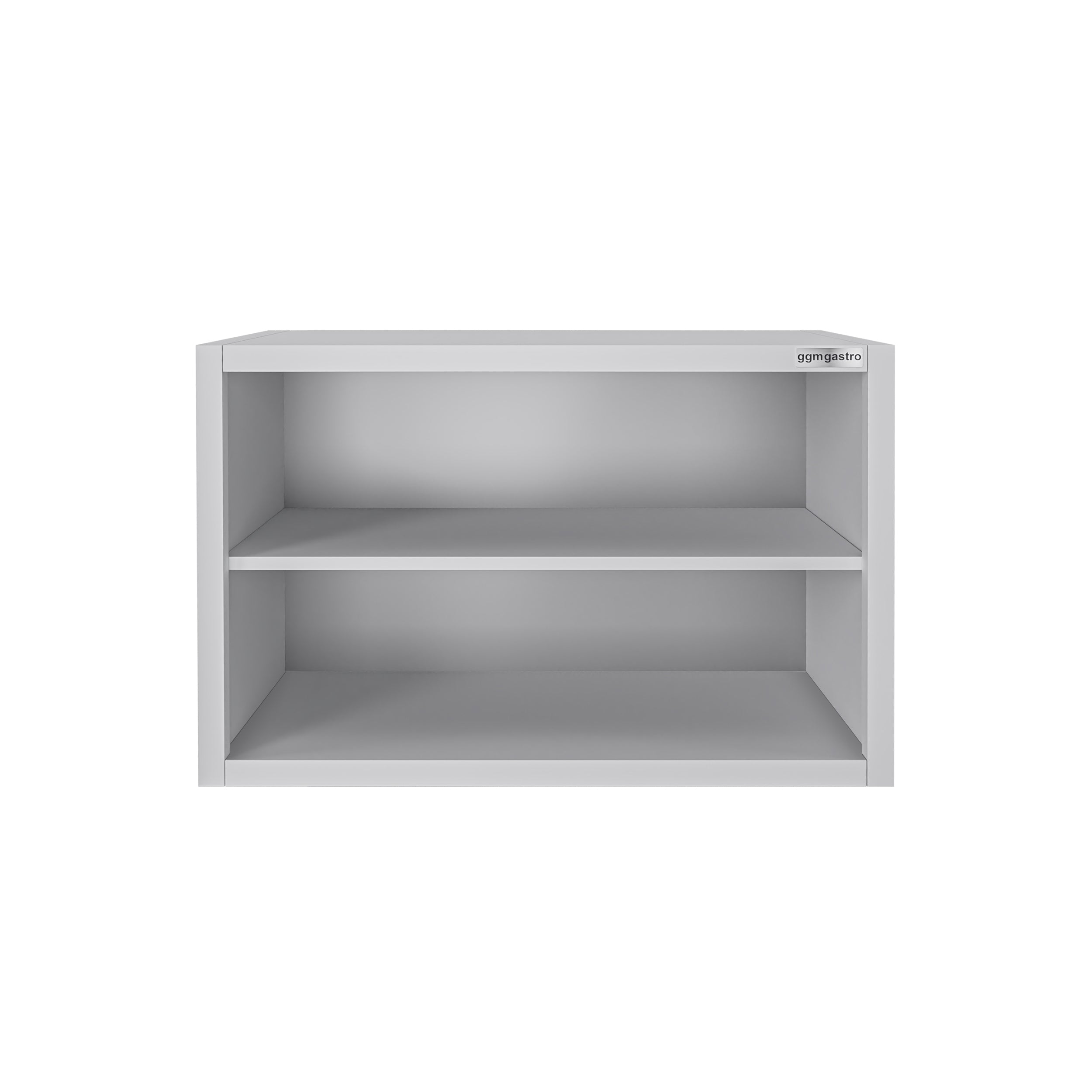 ECO stainless steel wall cabinet - 800 mm - without hinged door - height 650 mm