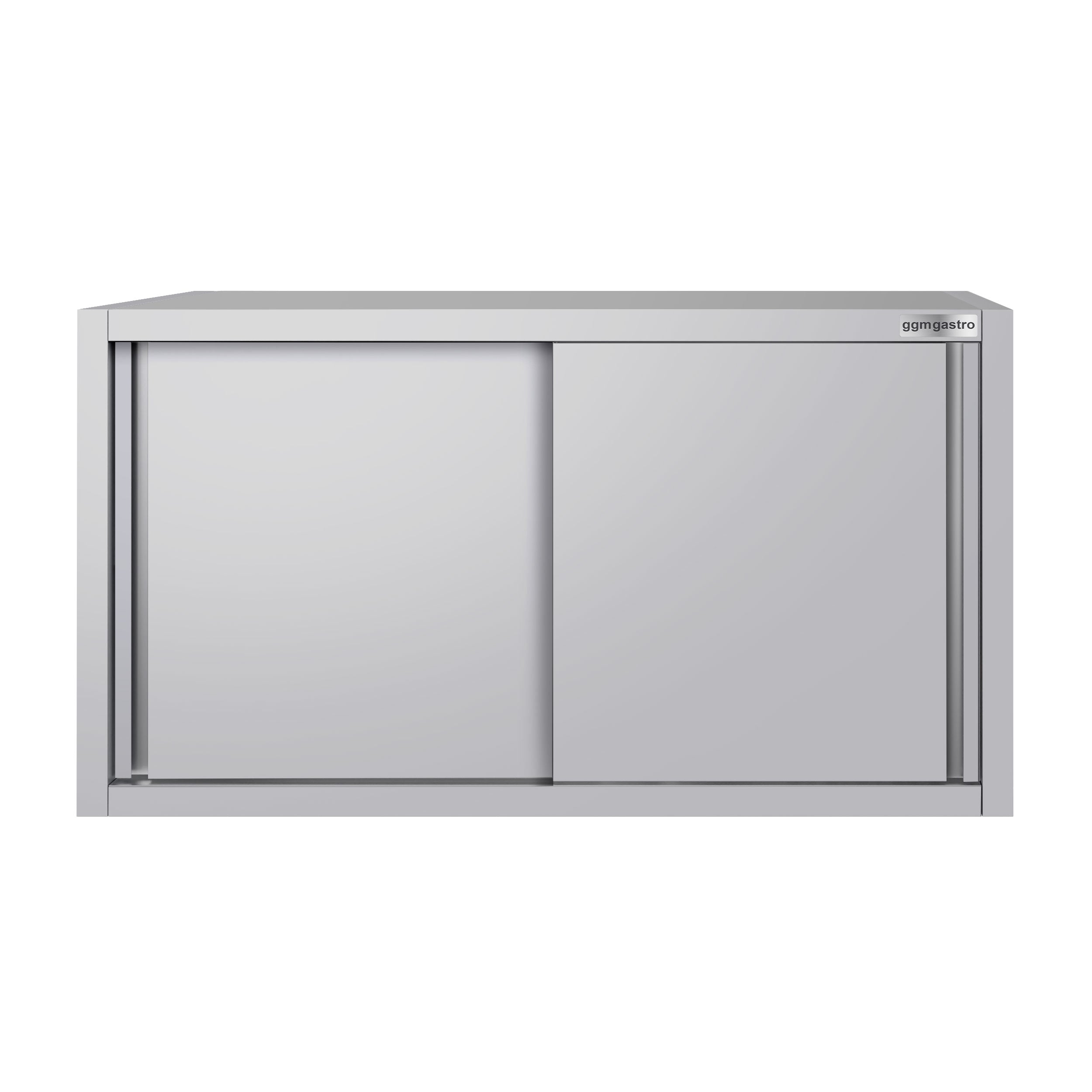 ECO stainless steel wall cabinet - 1000 mm - with sliding door - height 650 mm