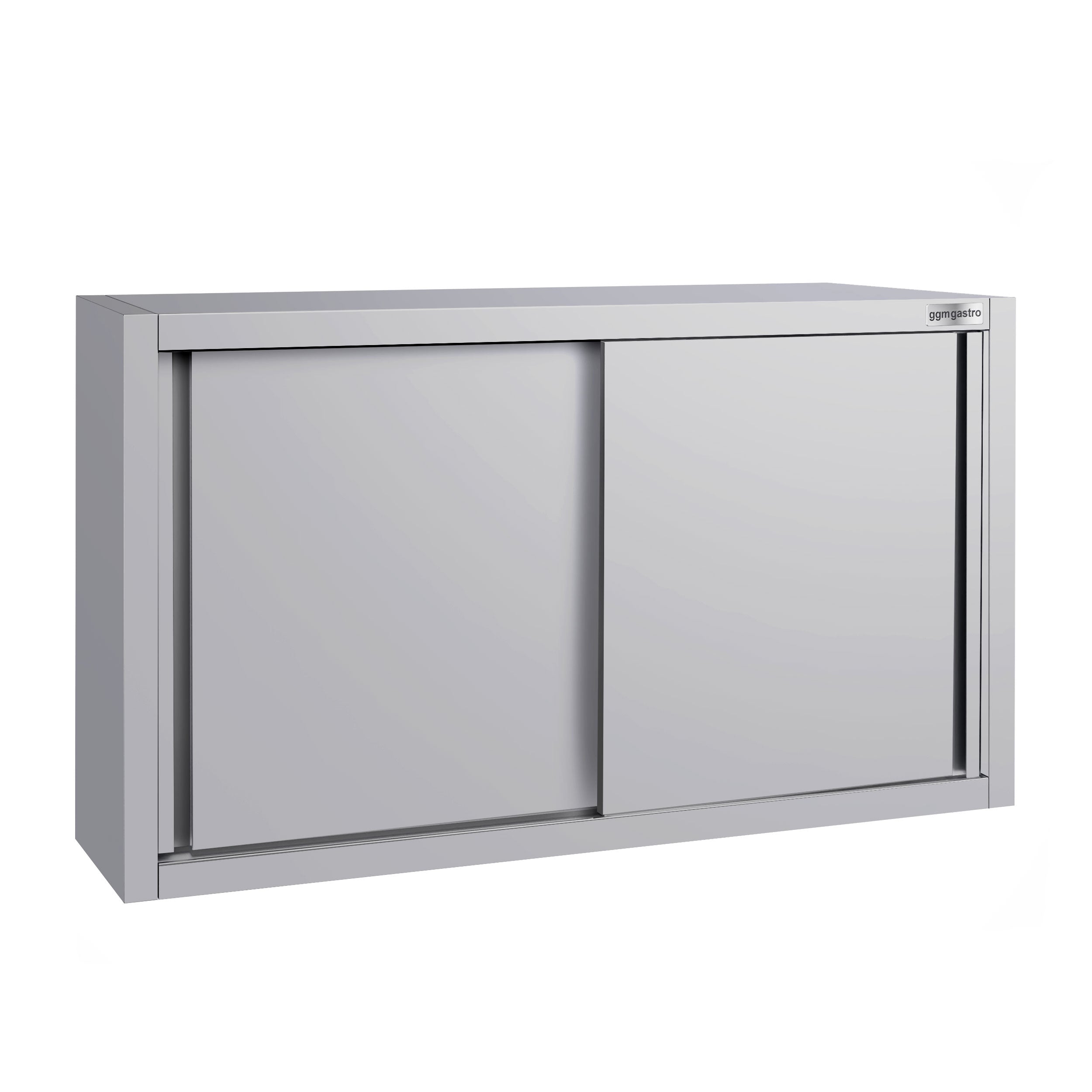 ECO stainless steel wall cabinet - 1000 mm - with sliding door - height 650 mm