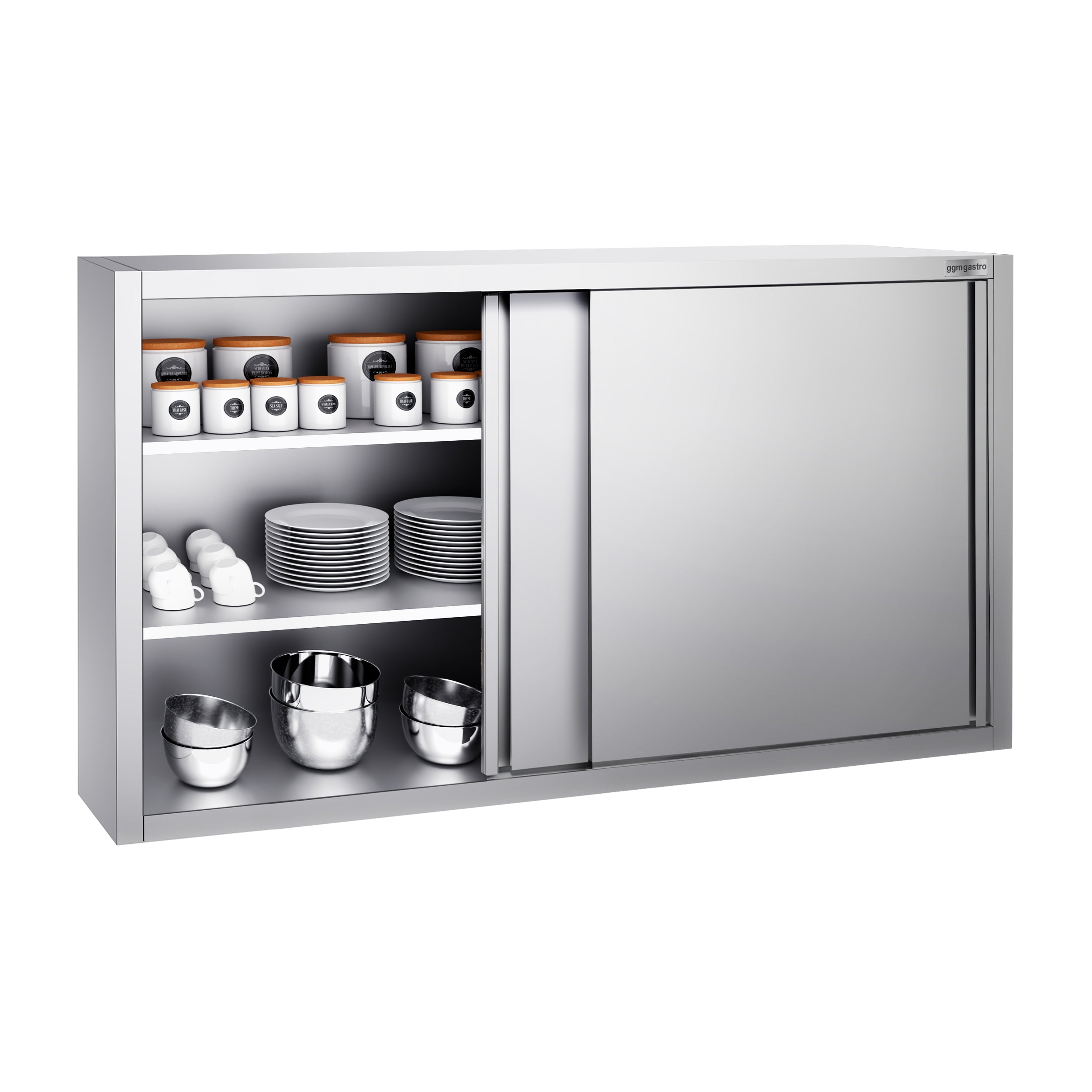 Wall-hung cabinet 1.6 m - 1.0 m high - with sliding door