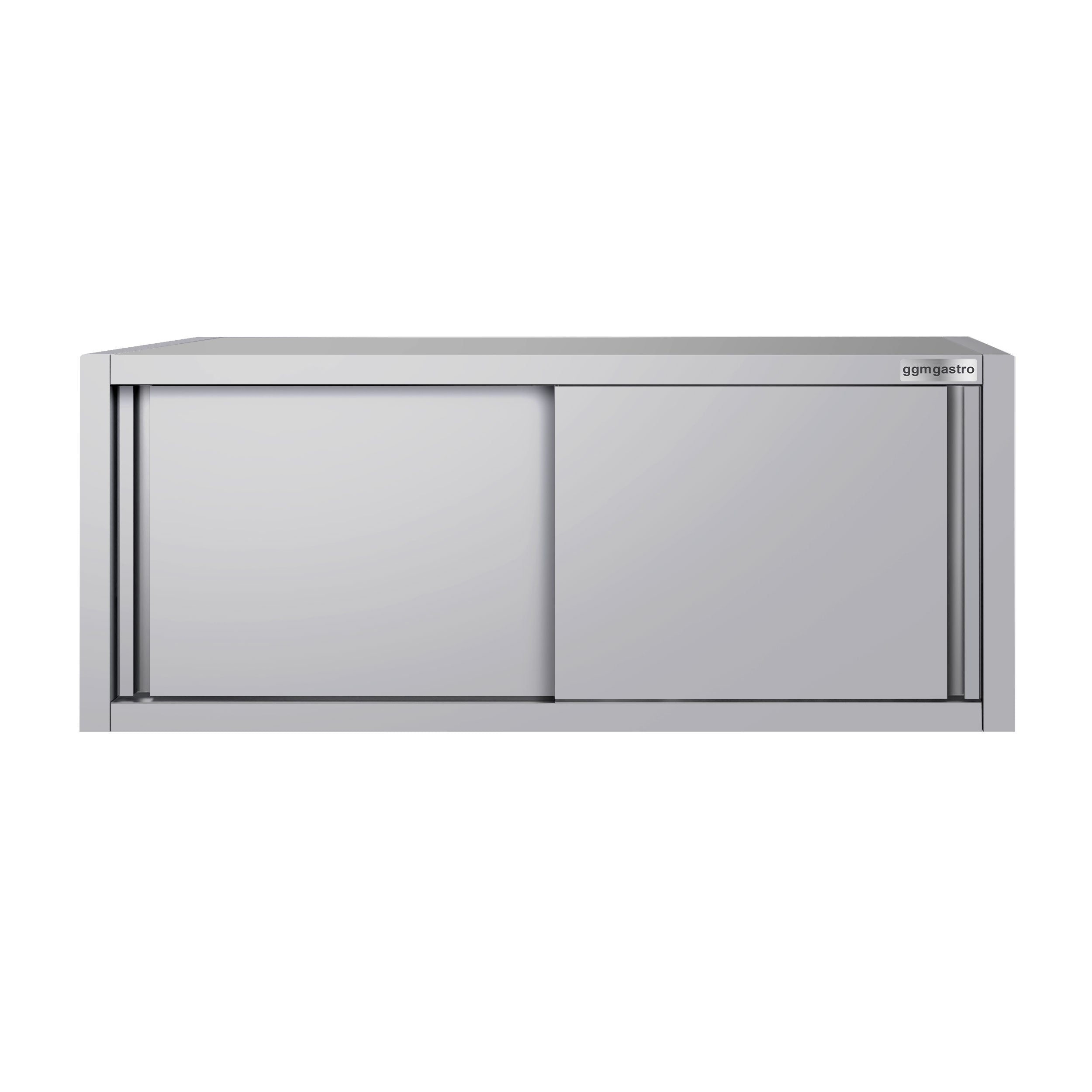 ECO stainless steel wall cabinet - 1600 mm - with sliding door - height 650 mm