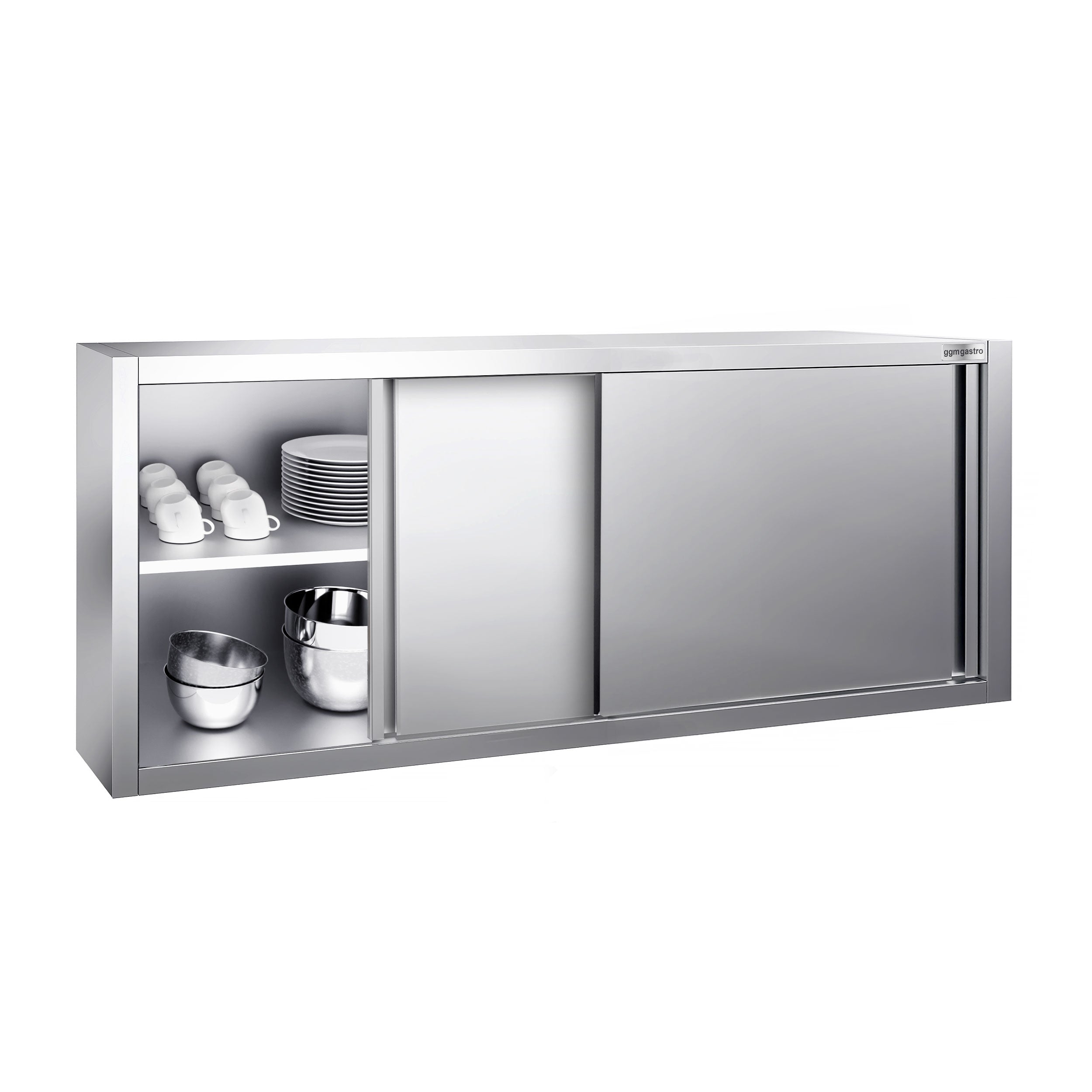 Wall-hung cabinet 1.8 m - 0.65 m high - with sliding door