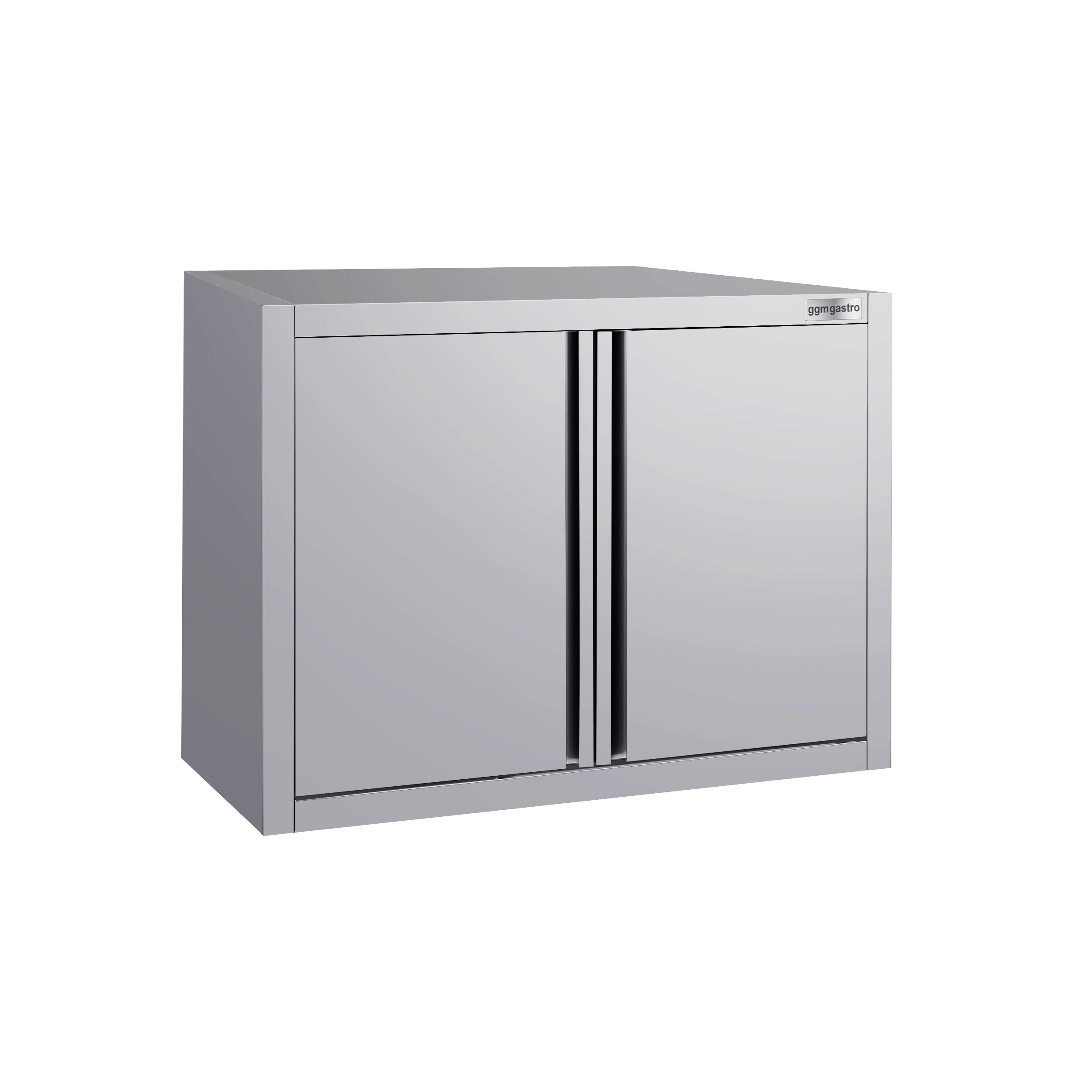 ECO stainless steel wall cabinet - 0.8 m - with hinged door - height 0.65 m