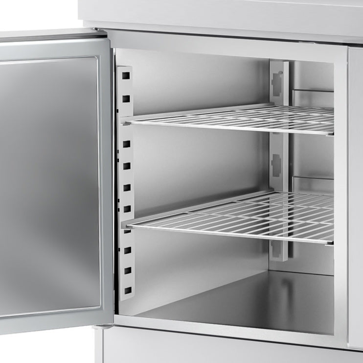 Refrigerated counter for bakery products PREMIUM - 1.5 x 0.8 m - with 2 doors