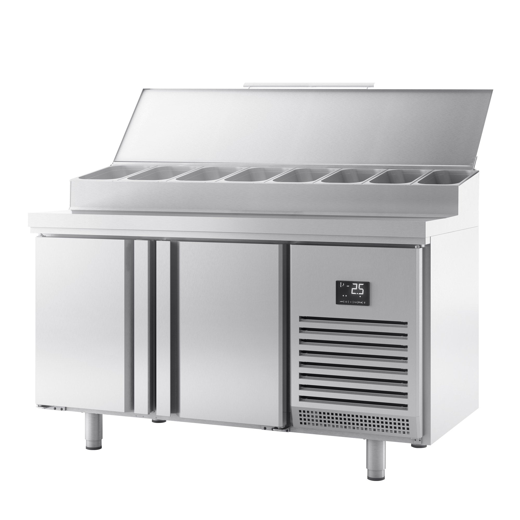 Refrigerated preparation table - with 2 doors