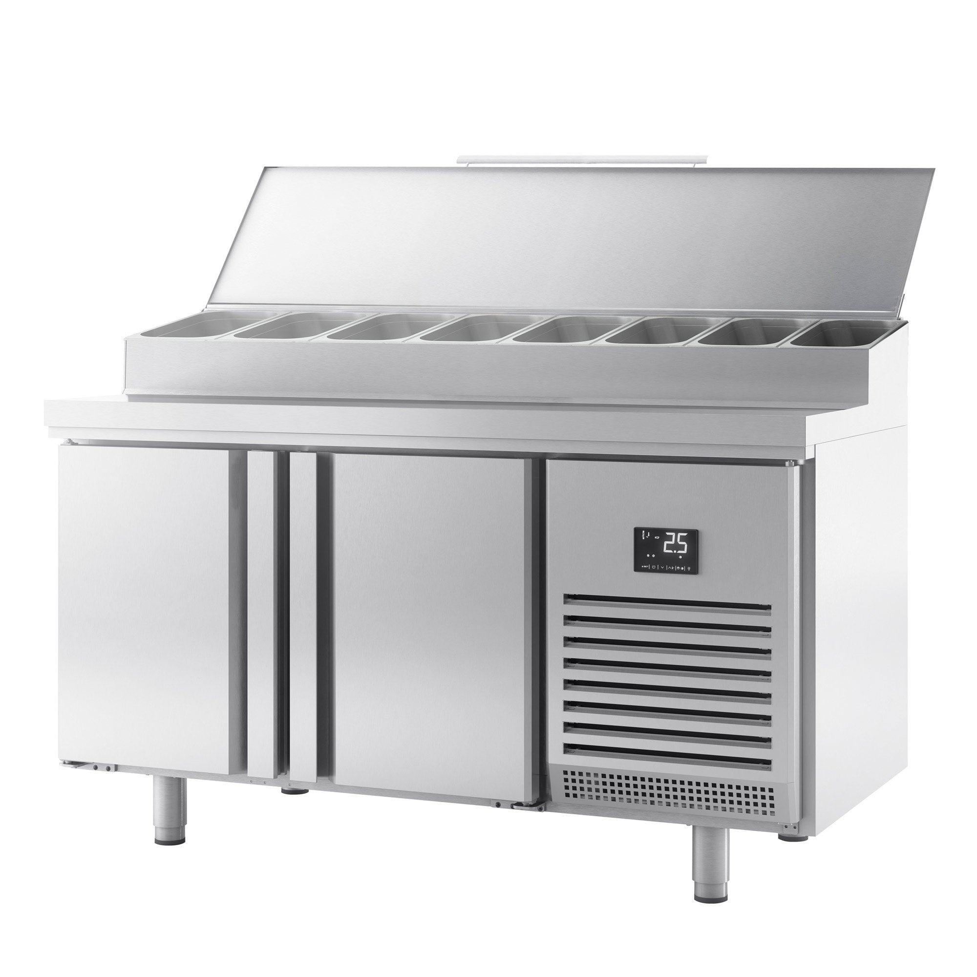 Refrigerated preparation table (GN) - with 2 doors