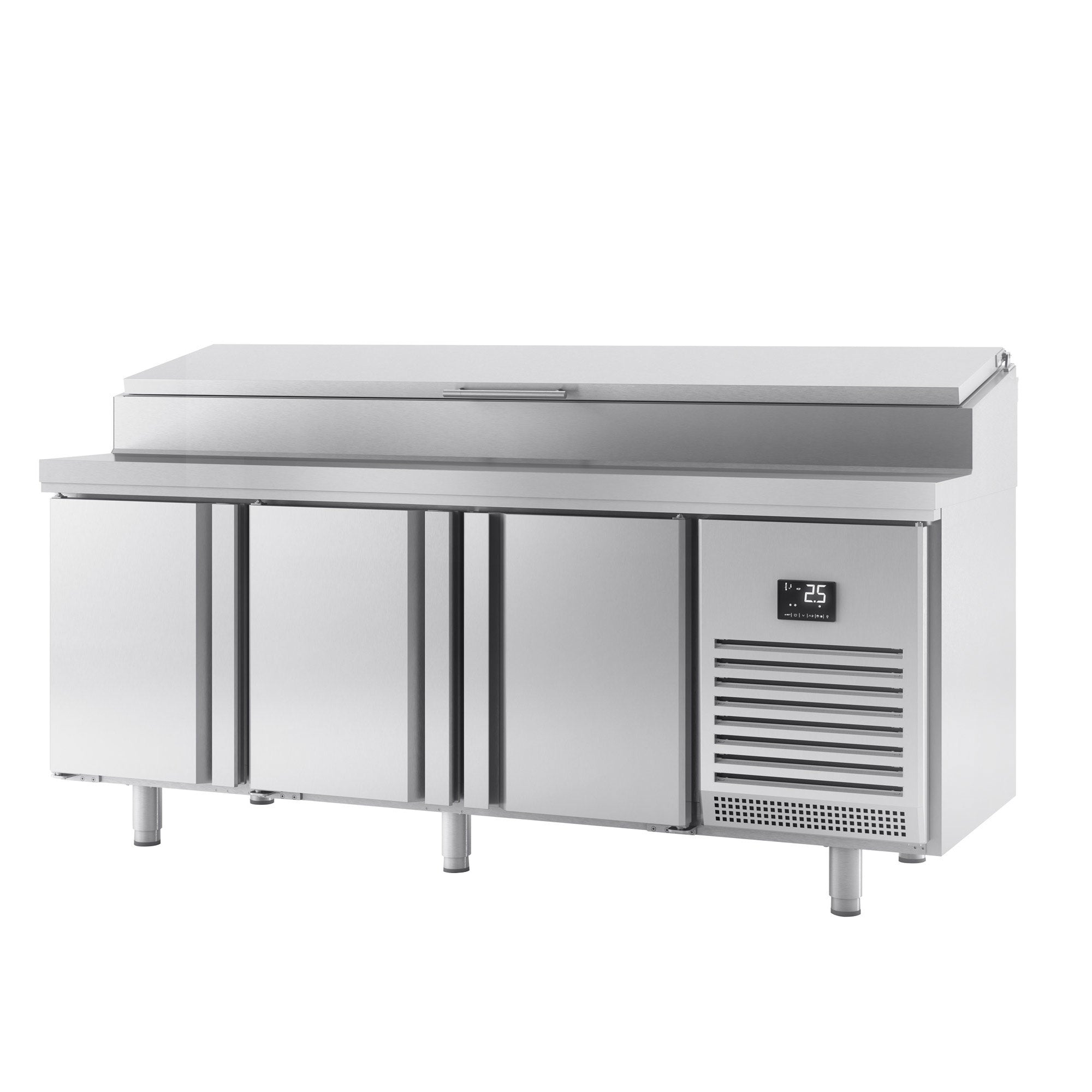 Refrigerated preparation table (GN) - with 3 doors