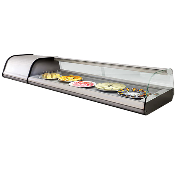 Refrigerated showcase for 8 plates (17 x 32 cm)