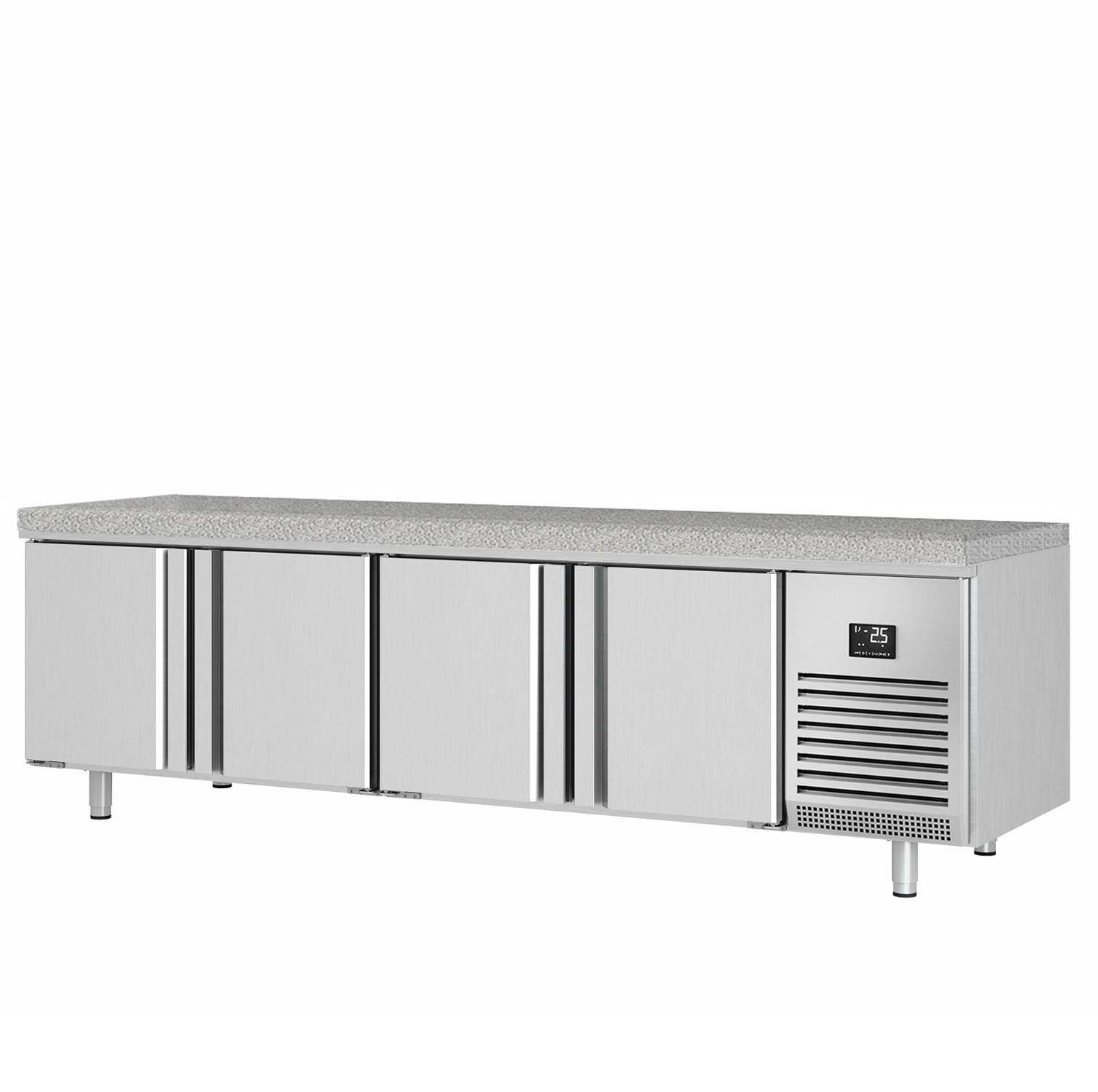 Refrigerator table for bakery products (EN) - with 4 doors