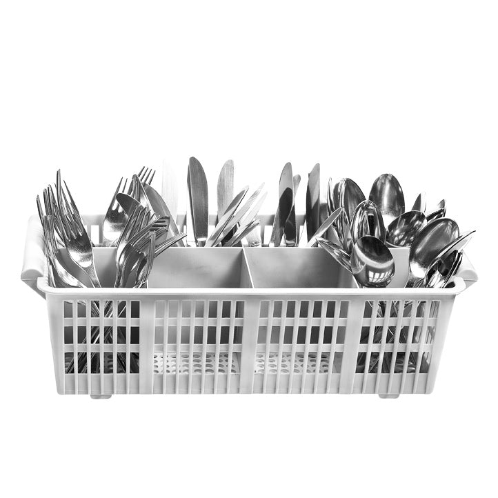 Utensil basket for basket transport machines - with 8 compartments