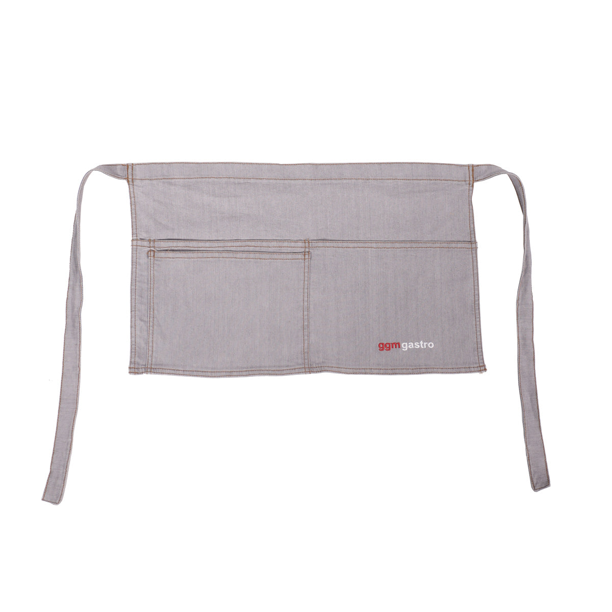 (2 pieces) Clear apron - short - jeans look light gray