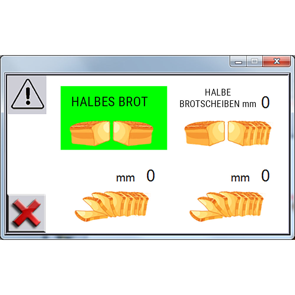 Bread cutting machine - with 4 different cutting modes