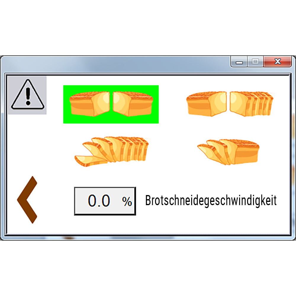 Bread cutting machine - with 4 different cutting modes