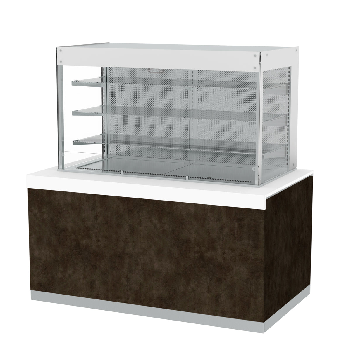 Refrigerated showcase - 1.4 x 1.0 m - 640 liters - with 3 shelves