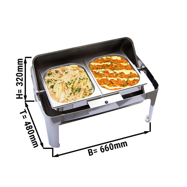 Warming dish GN1/1 - with roller lid