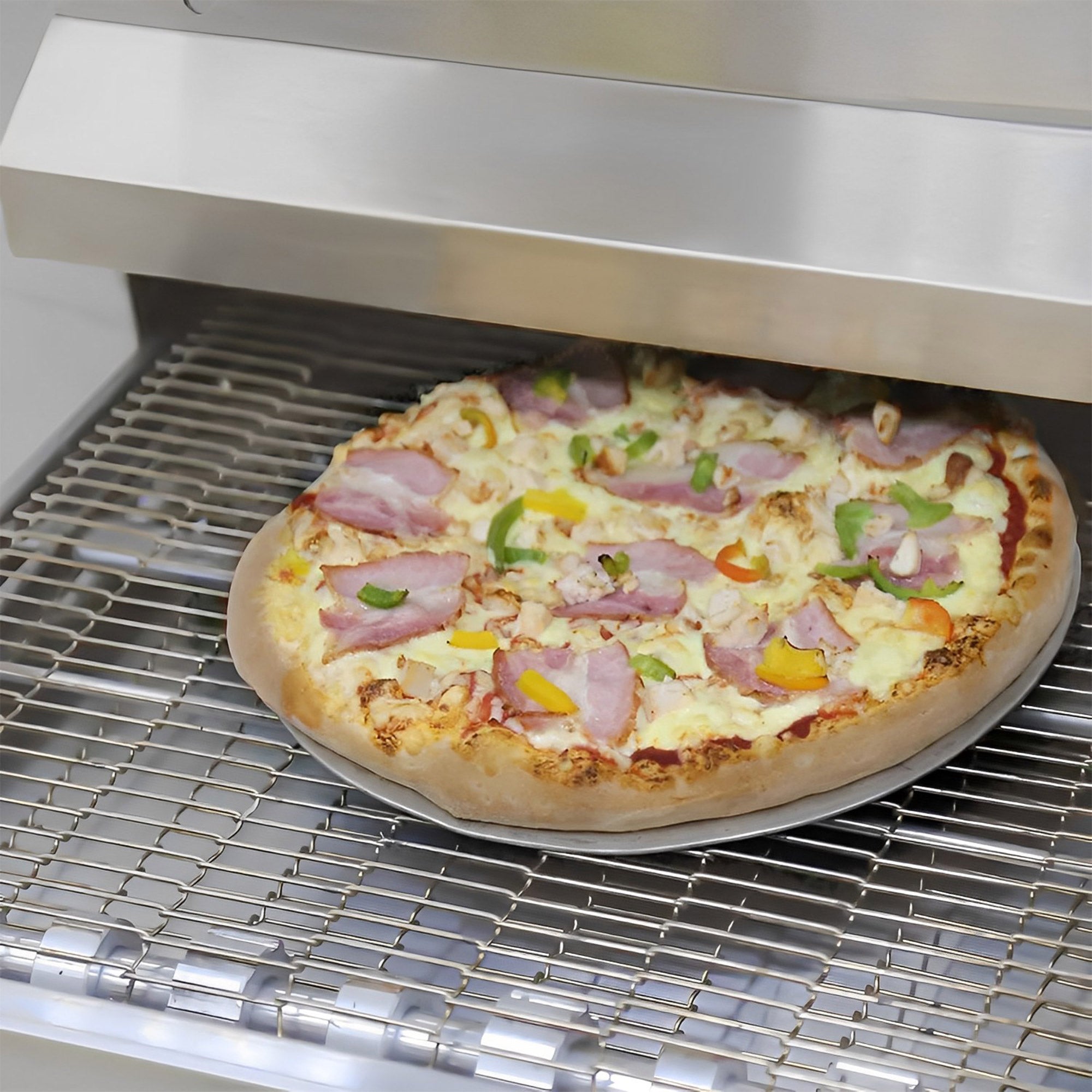 Gas conveyor oven - 1.0 x 1.3 m - including base