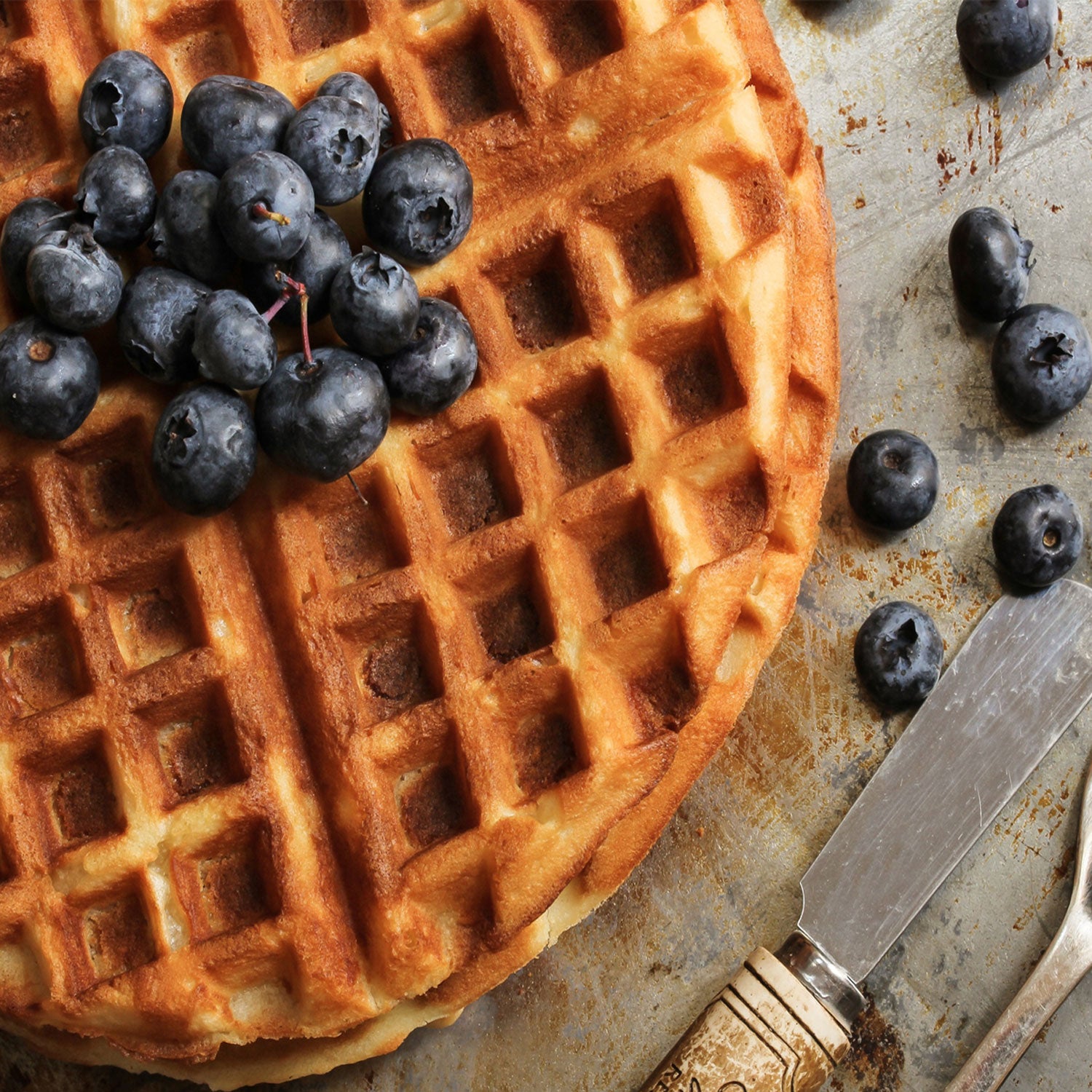 Single waffle iron / 180° rotation / with temperature display