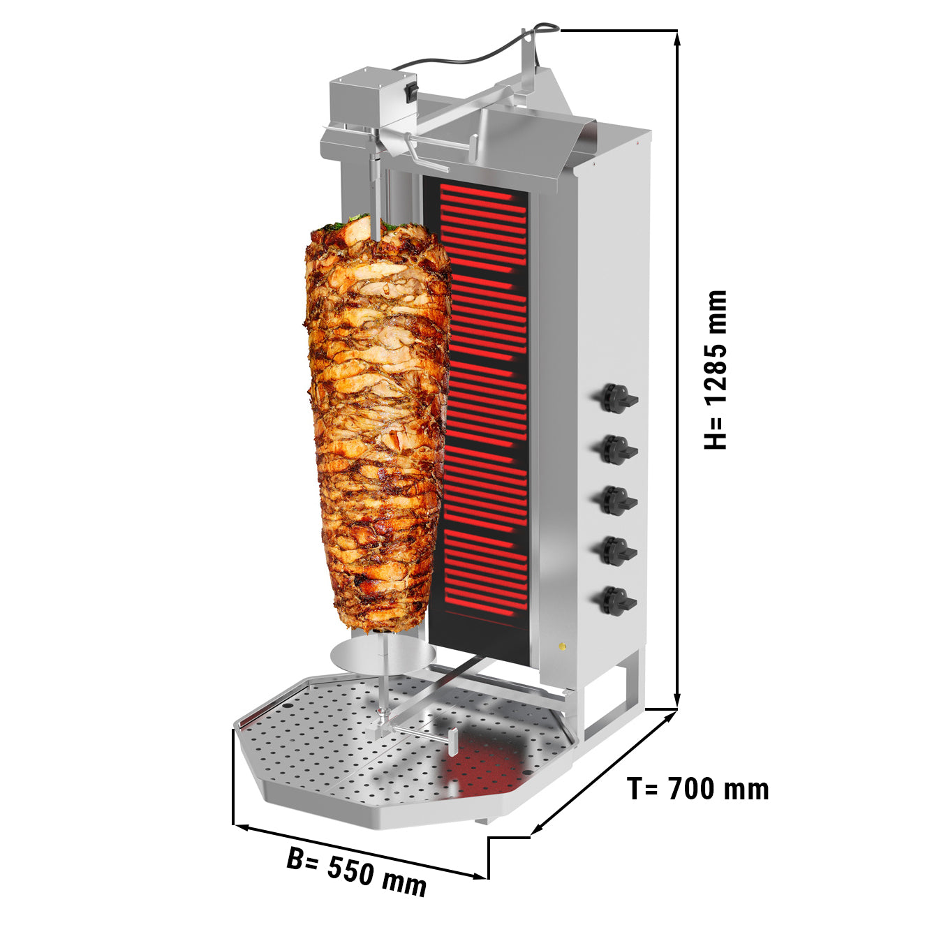 Doner grill c 5 rheotans / maximum 80 kg