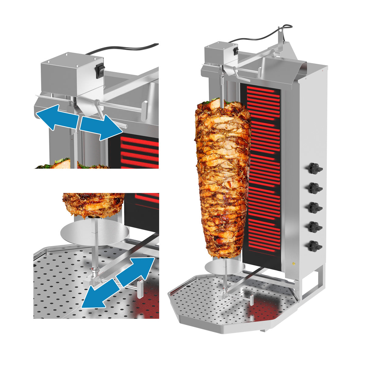 Doner grill c 5 rheotans / maximum 80 kg