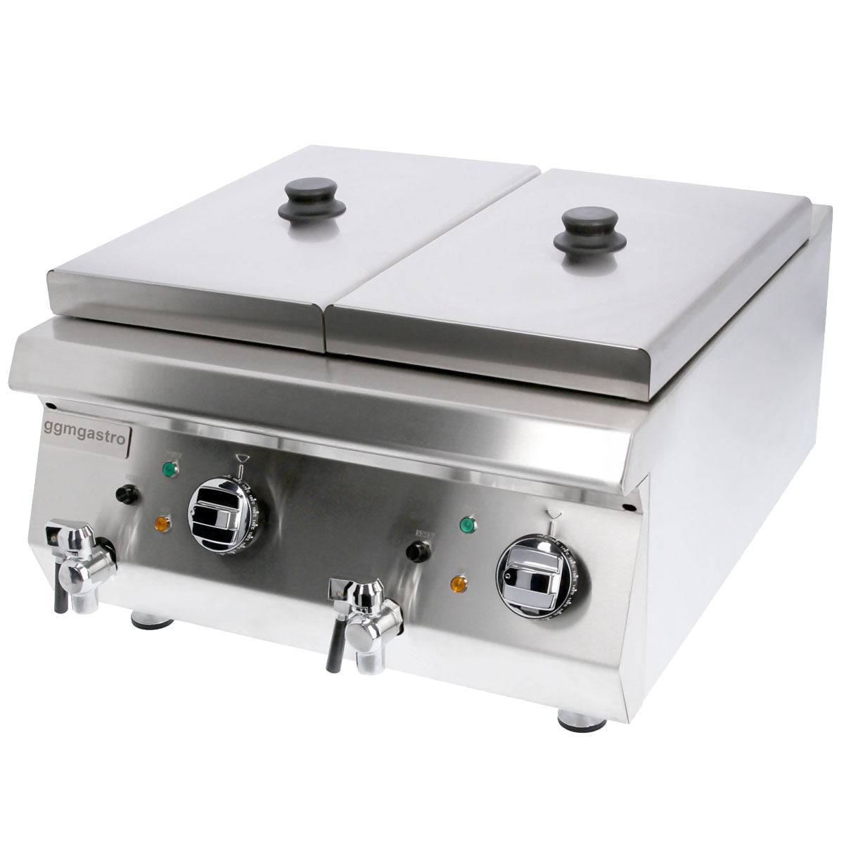 Deep fryer 8+8 liters / with drain tap