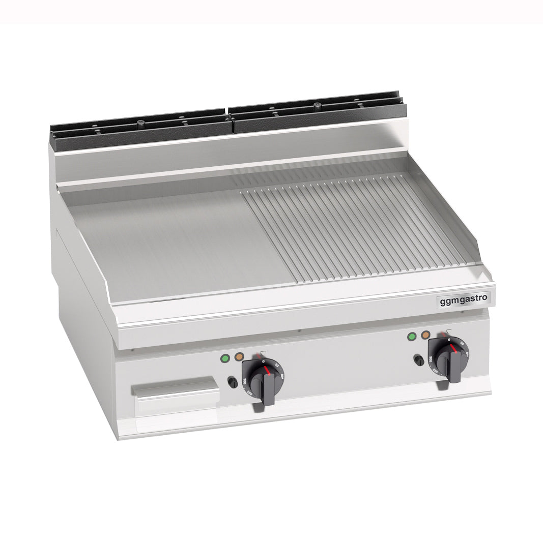 Electric griddle - smooth-ribbed (9.6 kW)