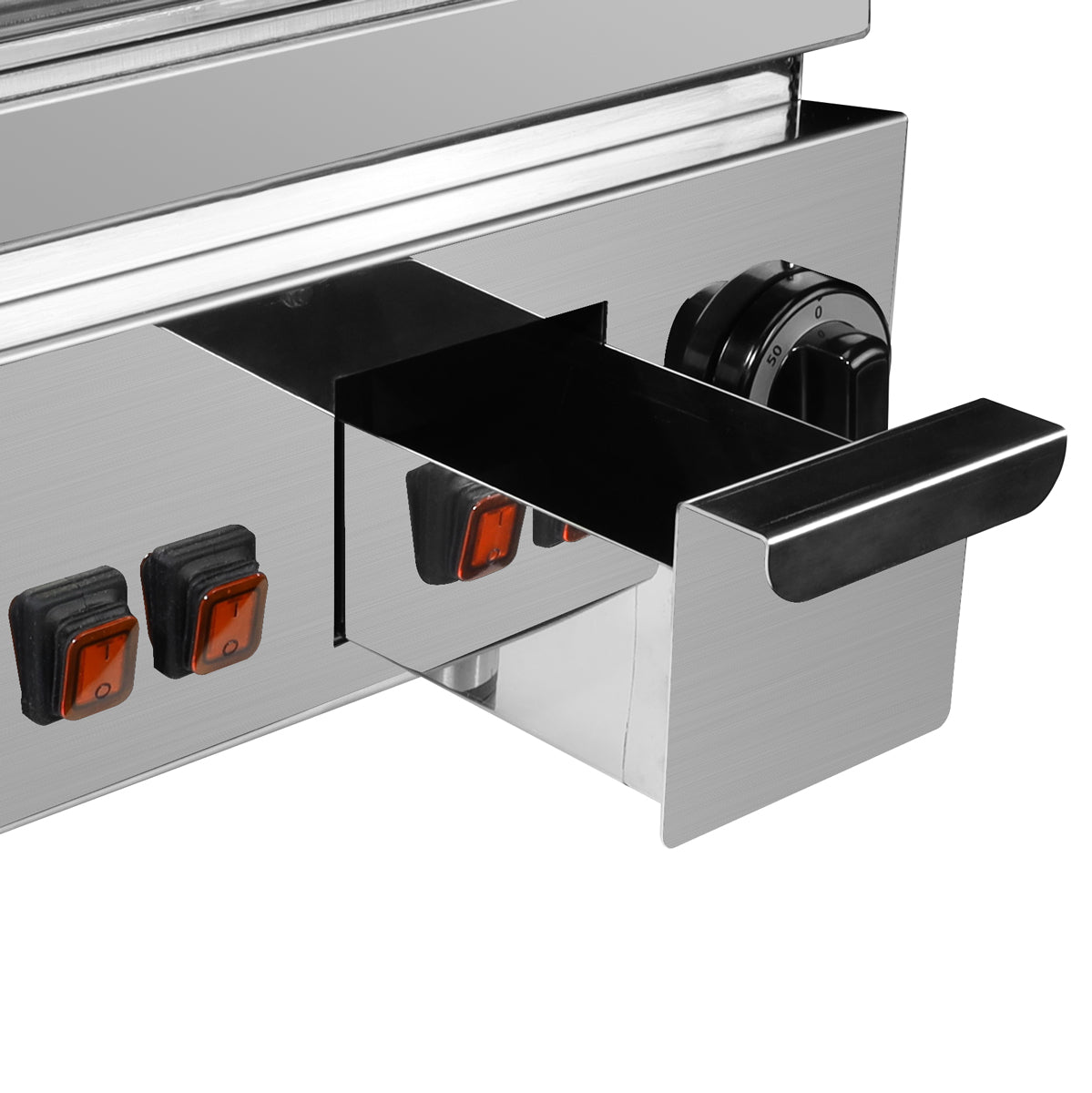 Electric duplex grill - 0.43 m - smooth