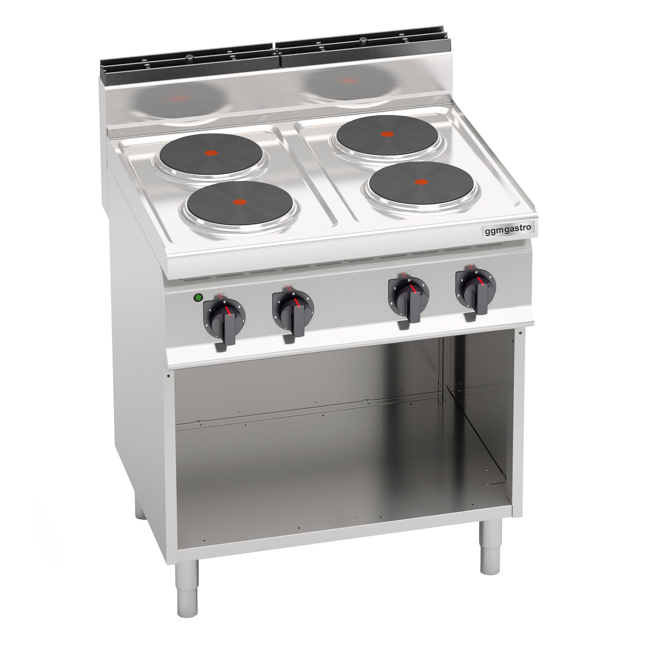 Electric stove 4x round hotplates (10.4 kW)