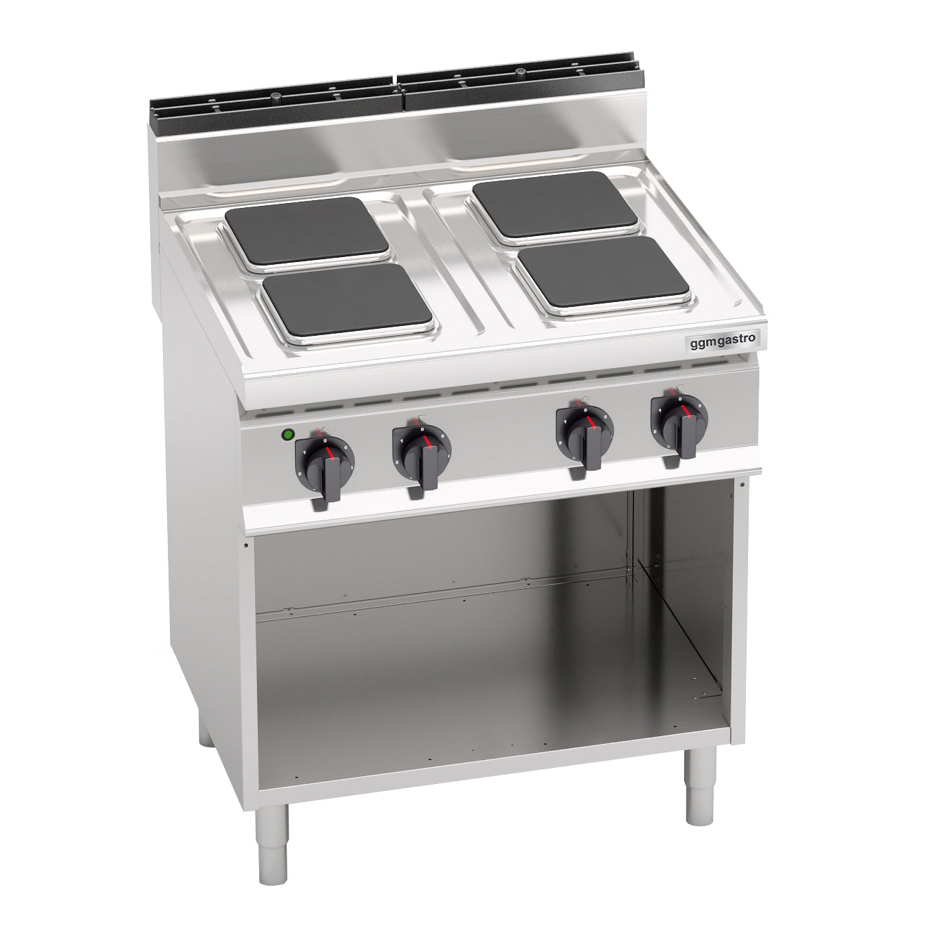 Electric stove 4x hotplates corner (10.4 kW)