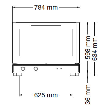 Convectomat (manual) without steam function 4 x EN 400x600