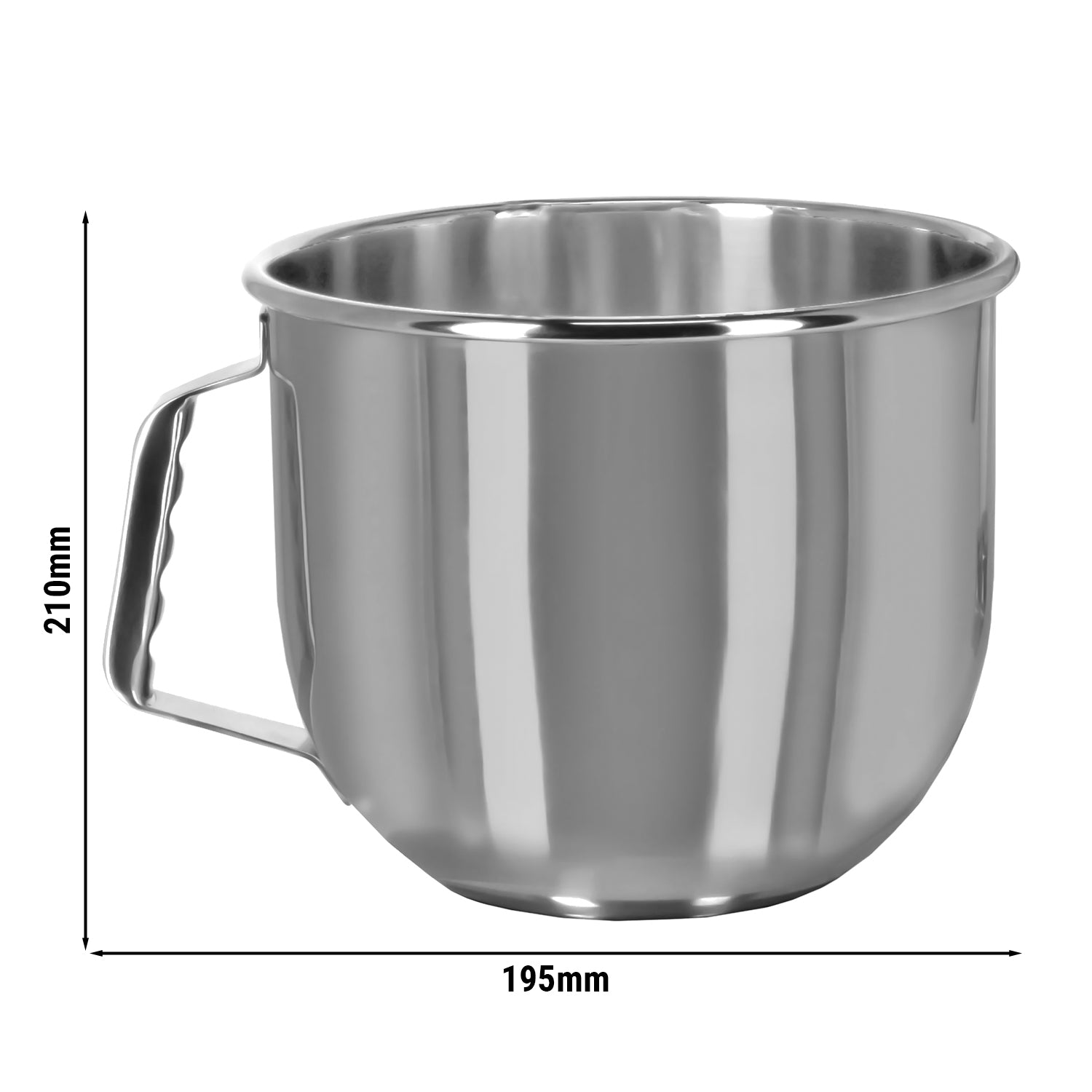 Stainless steel mixer bowl RMF7B