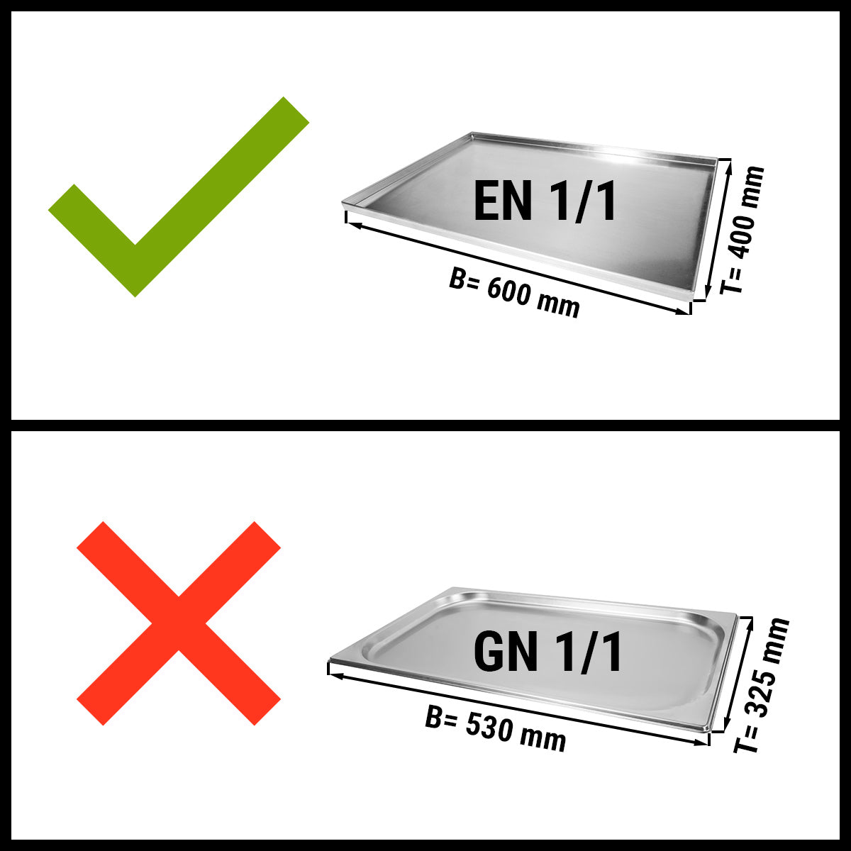 Gas convection oven - 6x EN 60 x 40 cm - incl. Converter for 12x EN 60 x 40 cm