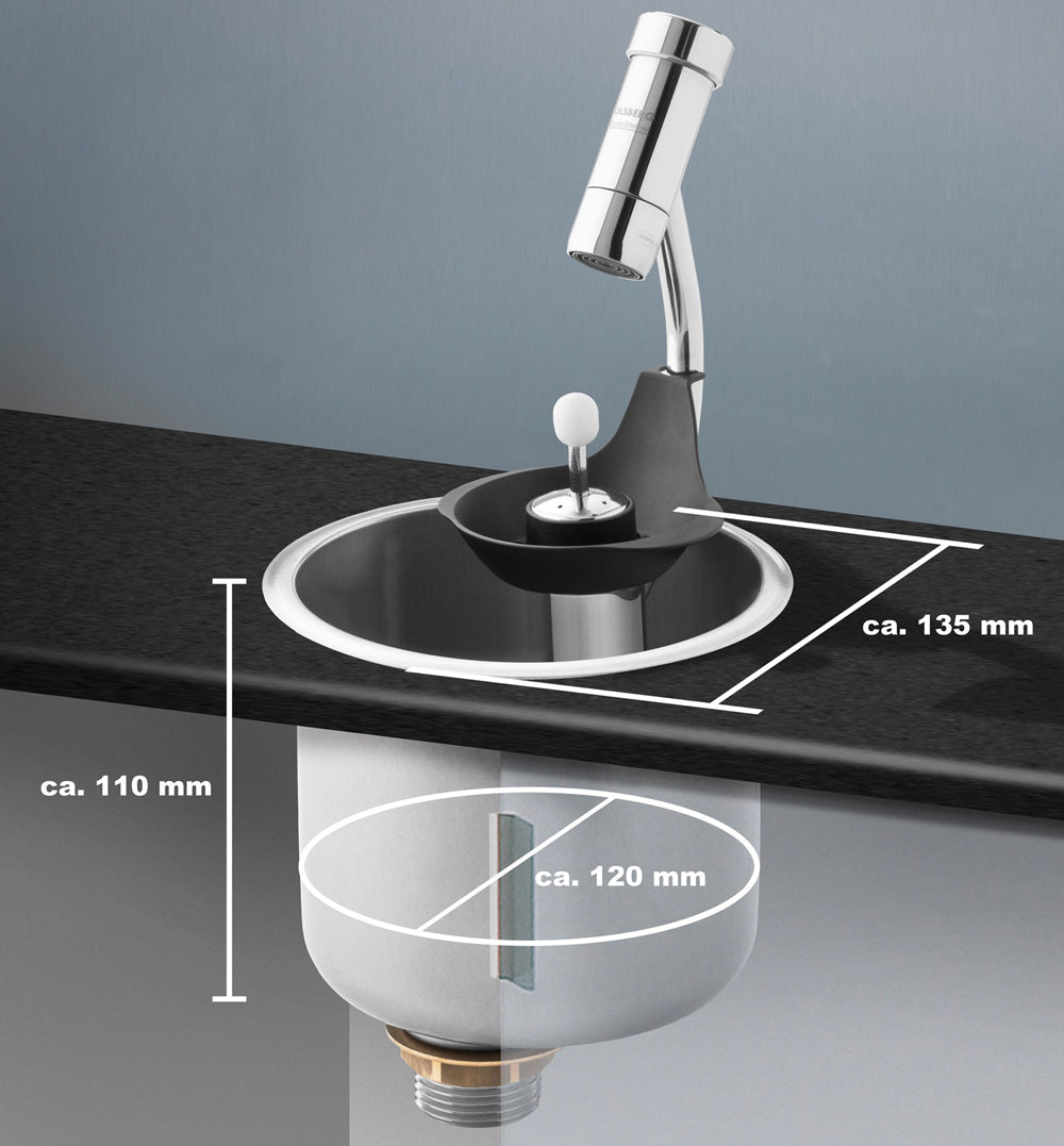 Ice Cream Ball Shower with Shower and Scoop. Water jet regulator