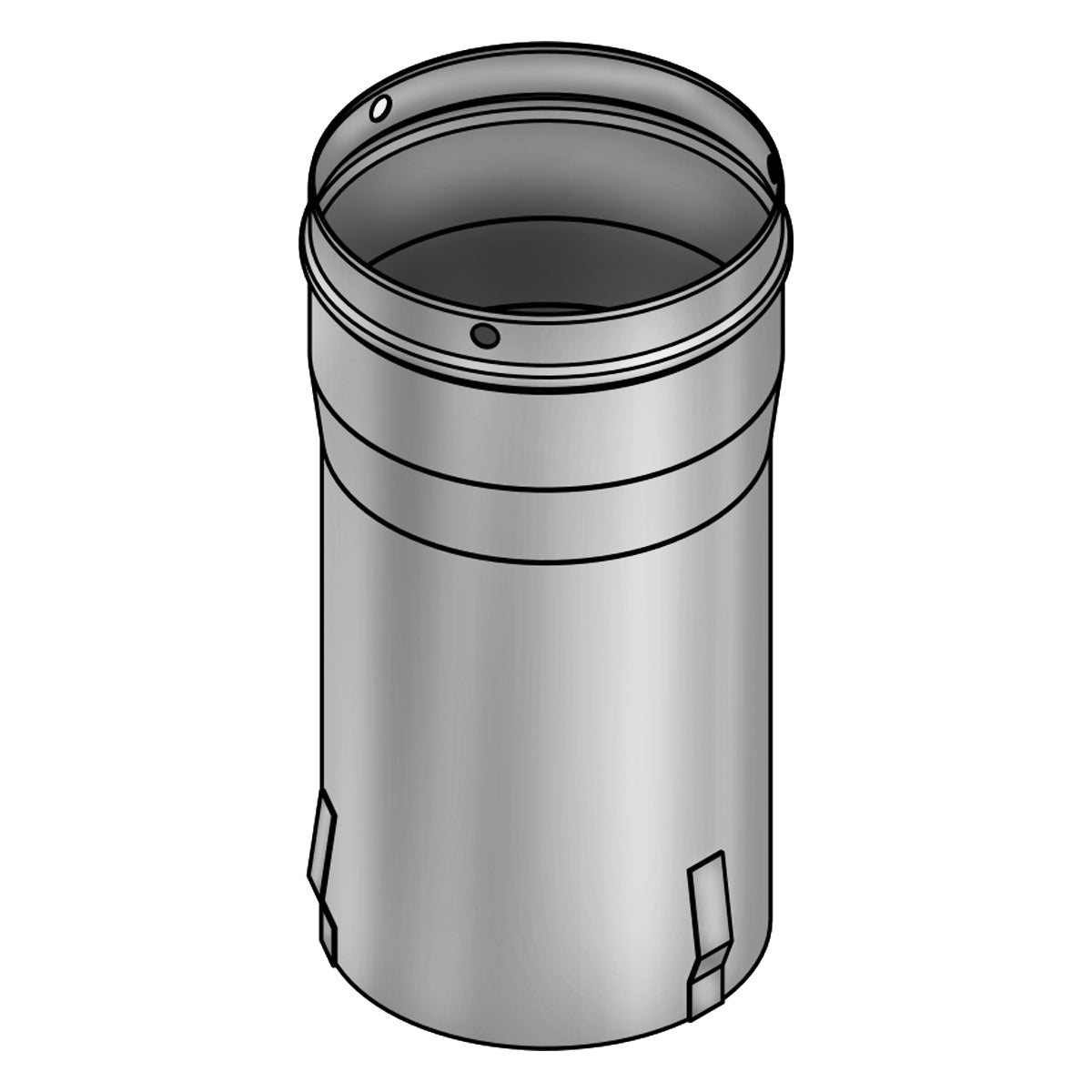 Chimney nozzle / adapter for the upper part of the chimney - Ø 180 mm