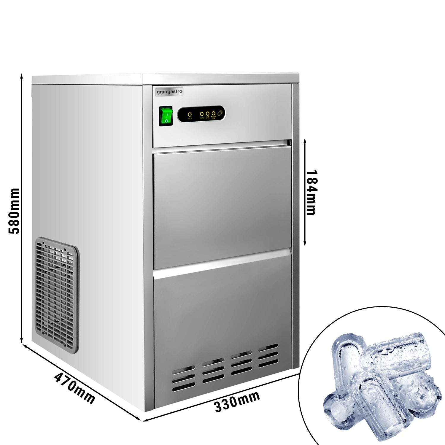 Ice maker 24kg / 24h. with water cooling