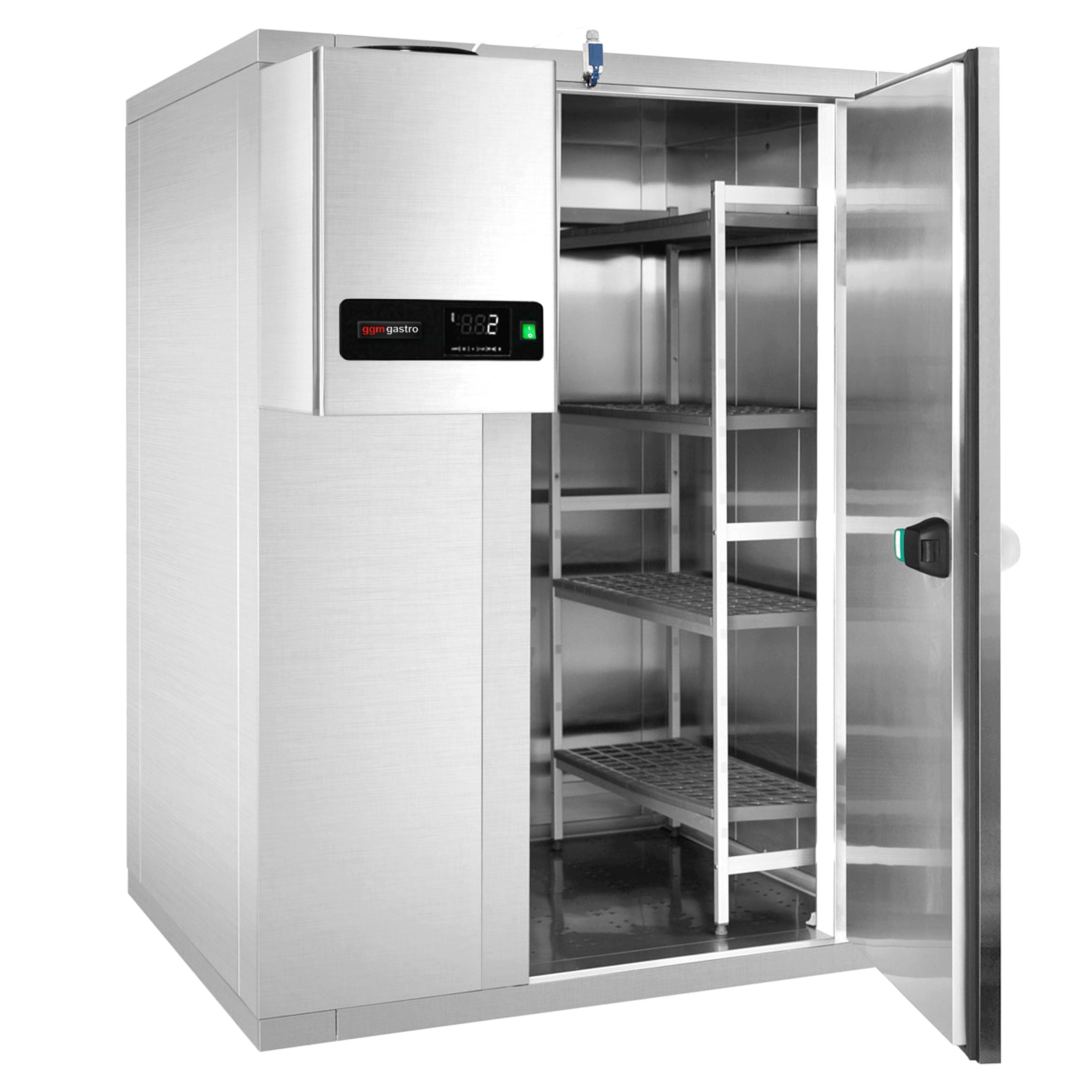 Stainless steel cold room 2.1 x 1.2 x 2.01m - 3.7m³ with included unit