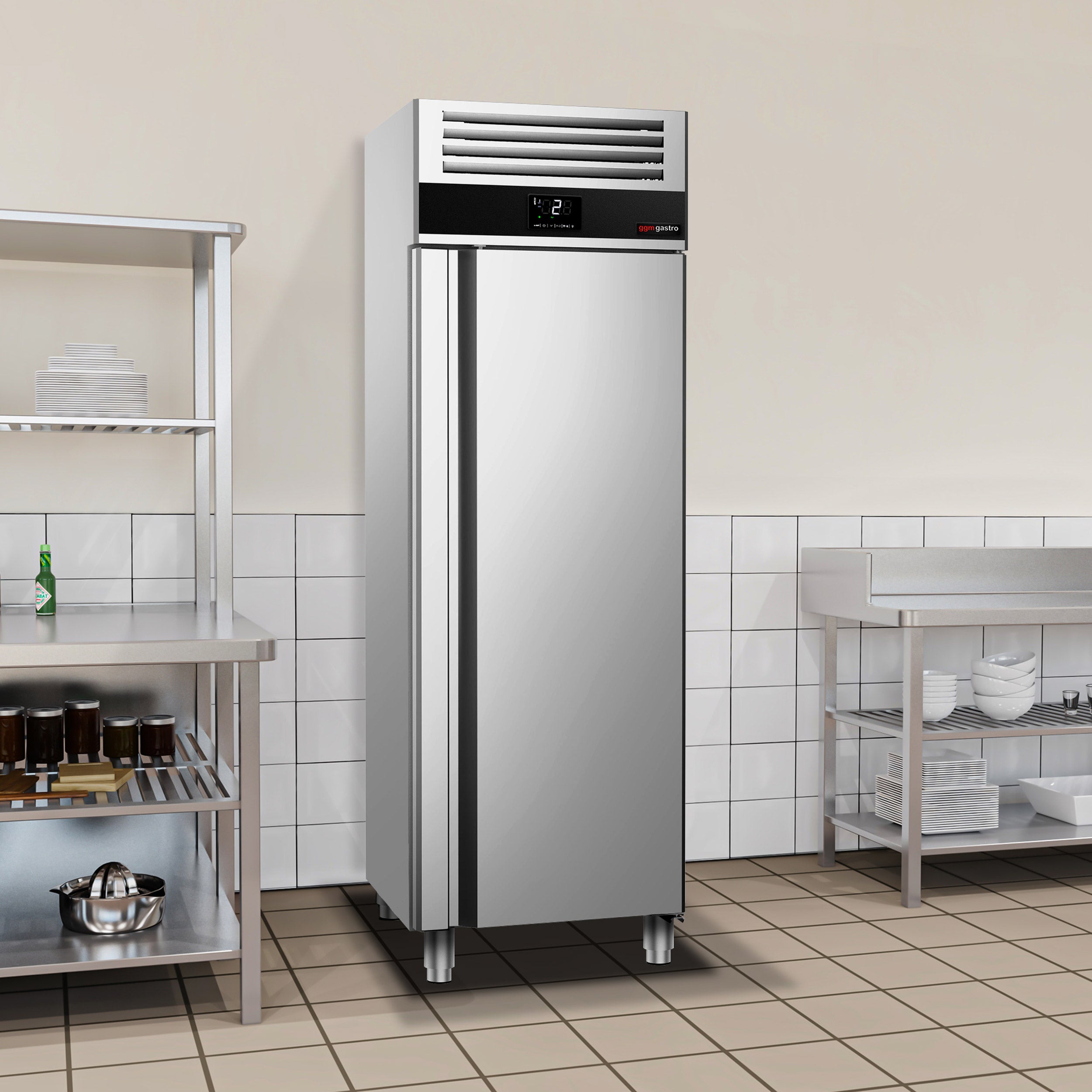 Refrigerator 0.60 x 0.60 m - 400 l - with 1 door