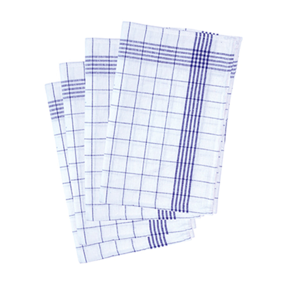 (10 броя) Чаена кърпа - 50 x 70 см - Синя