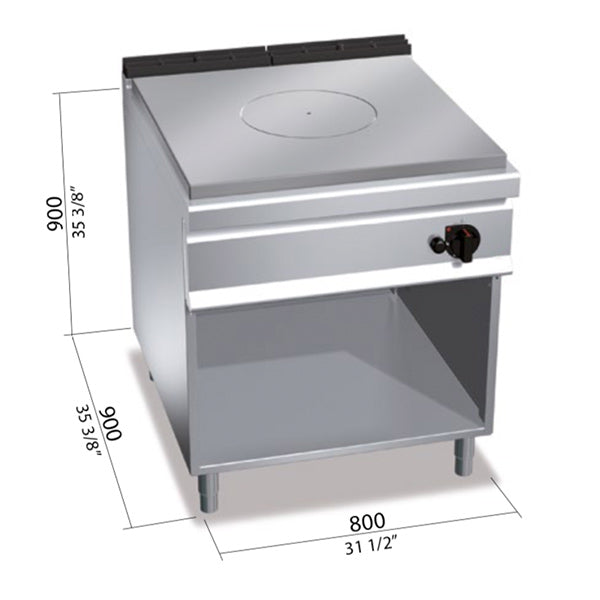 Stove with heating plates (13 kW)